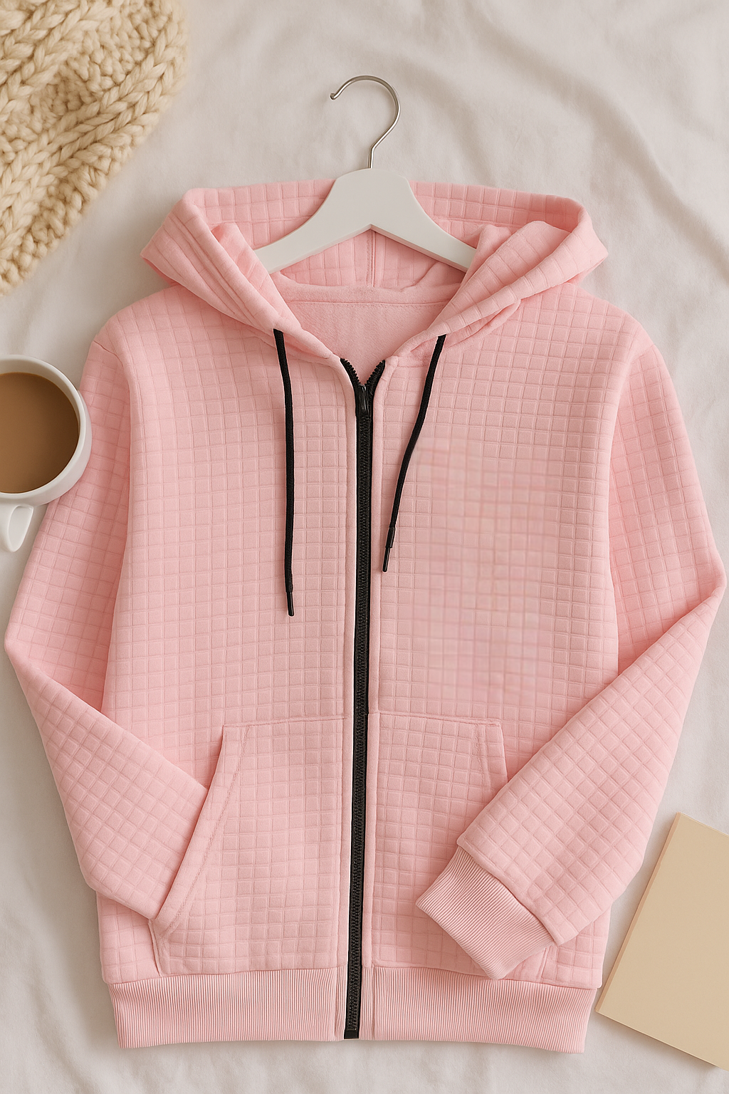 Pink Dachshund Hoodie | Wiener Dog Zip Sweatshirt | Sausage Dog Lover Gift