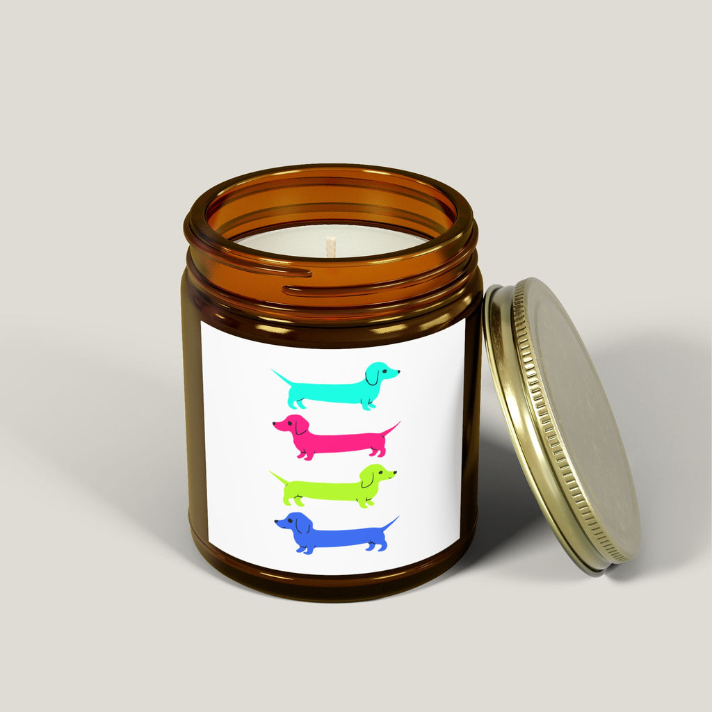 Colorful Dachshunds Scented Candle