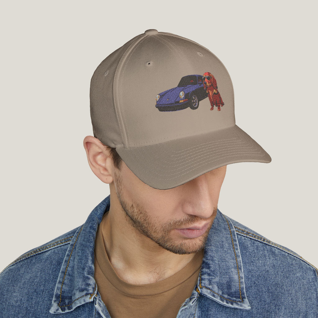 Dachshund Car Embroidery Hat