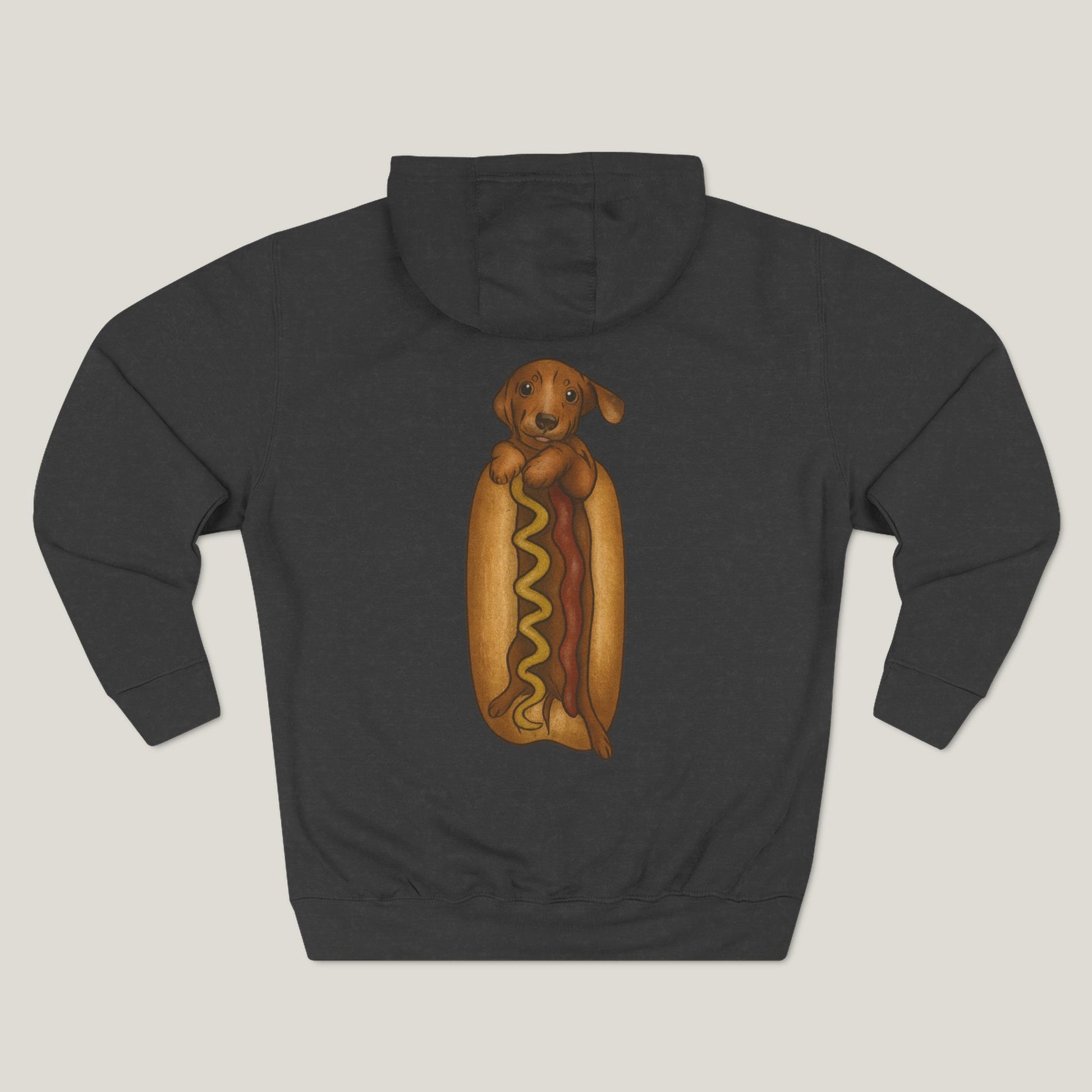 Dachshund In a Hot Dog Premium Hoodie