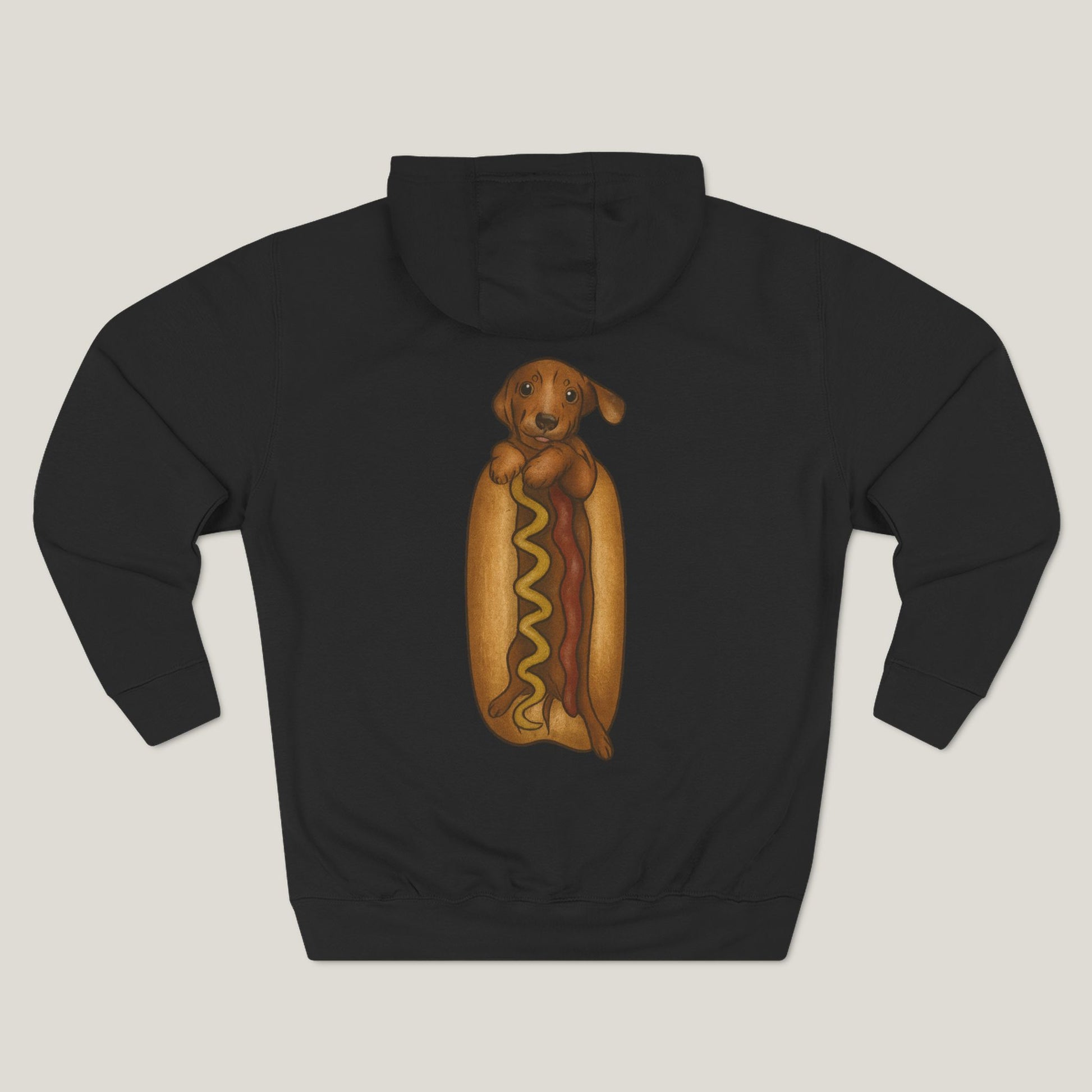 Dachshund In a Hot Dog Premium Hoodie