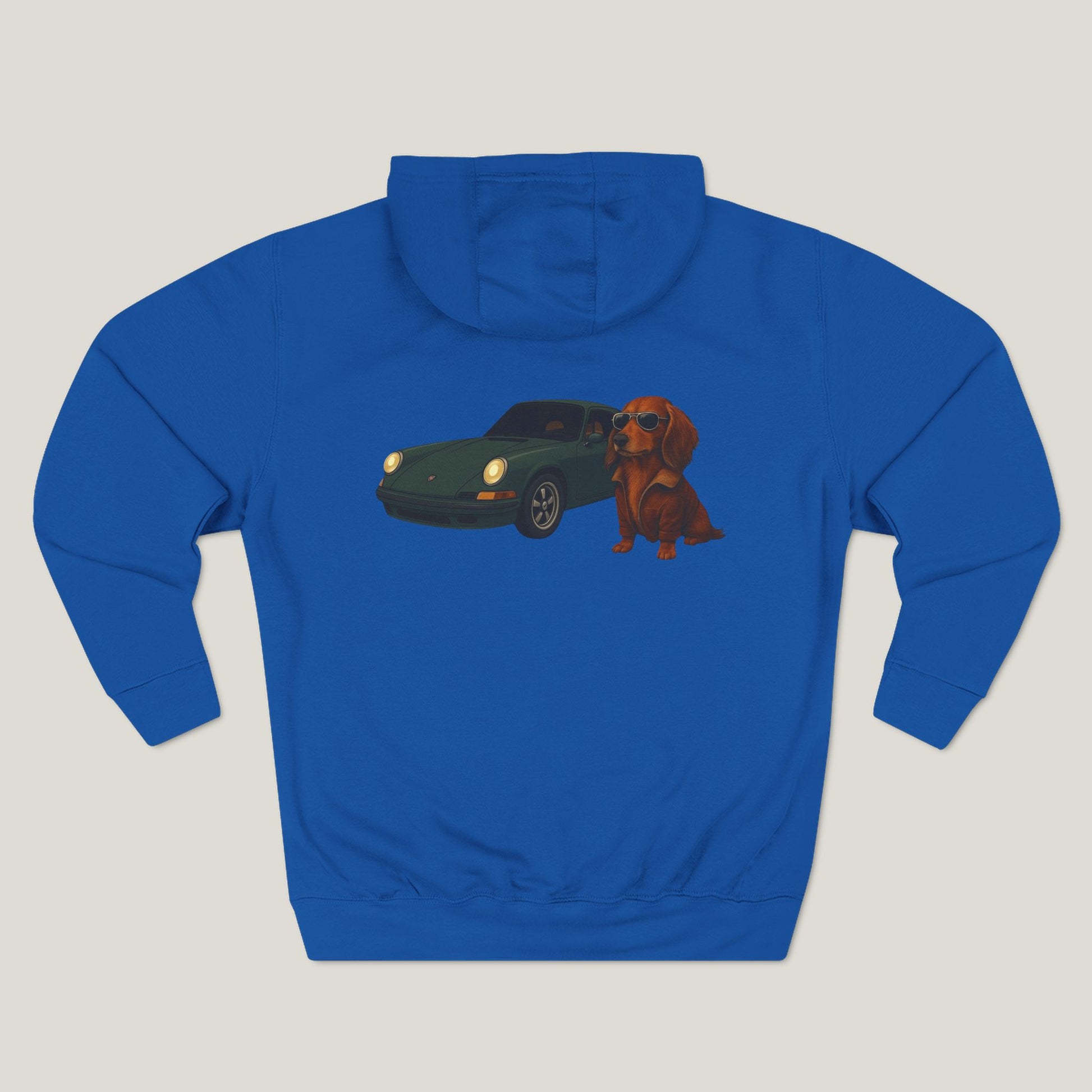 Dachshund Car Premium Hoodie
