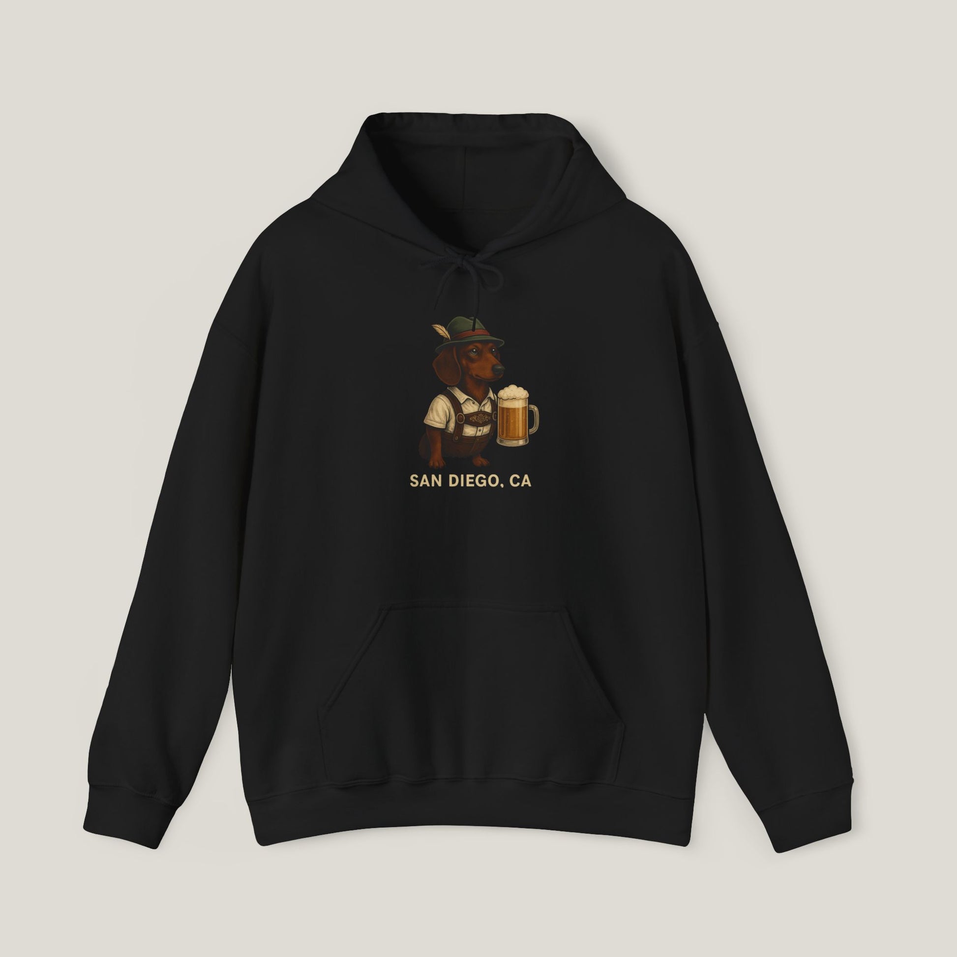 San Diego Beer Dachshund Hoodie