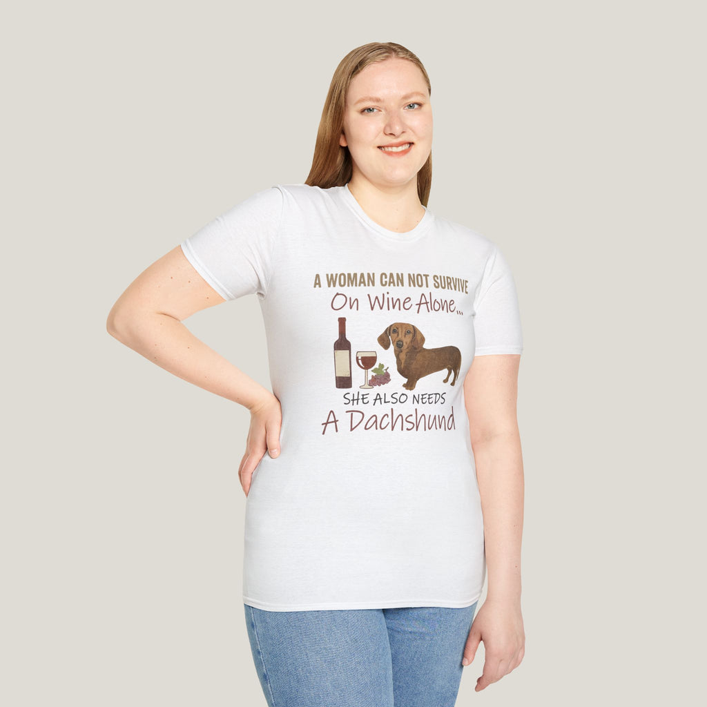 Dachshund Wine Lover Tee