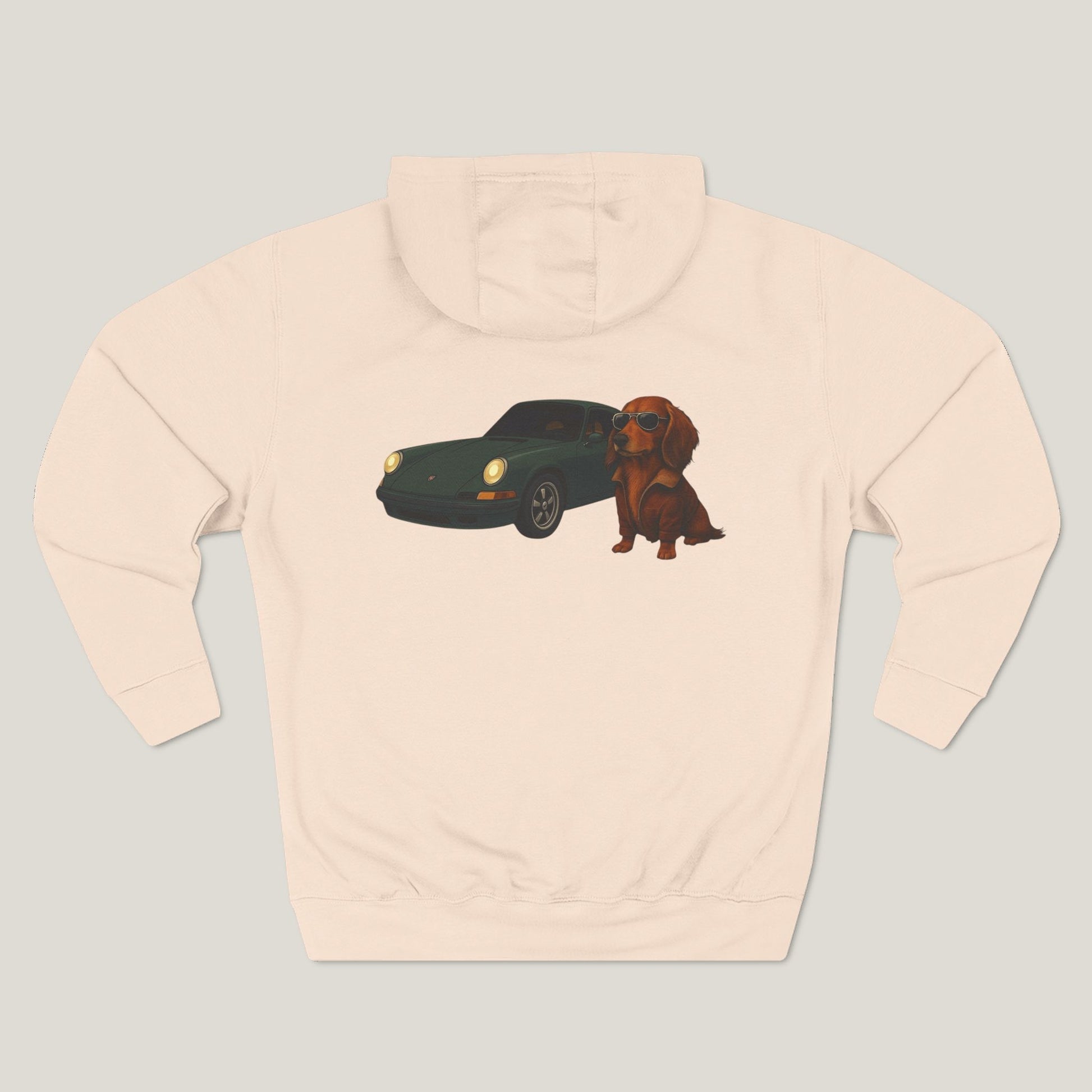 Dachshund Car Premium Hoodie