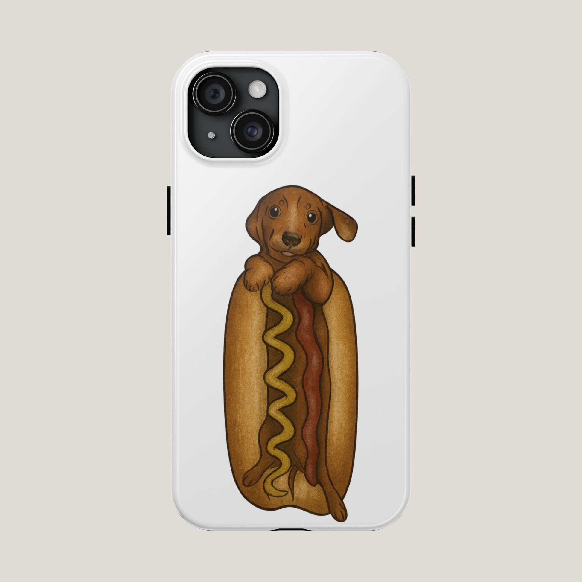 Dachshund In a Hot Dog Tough Case