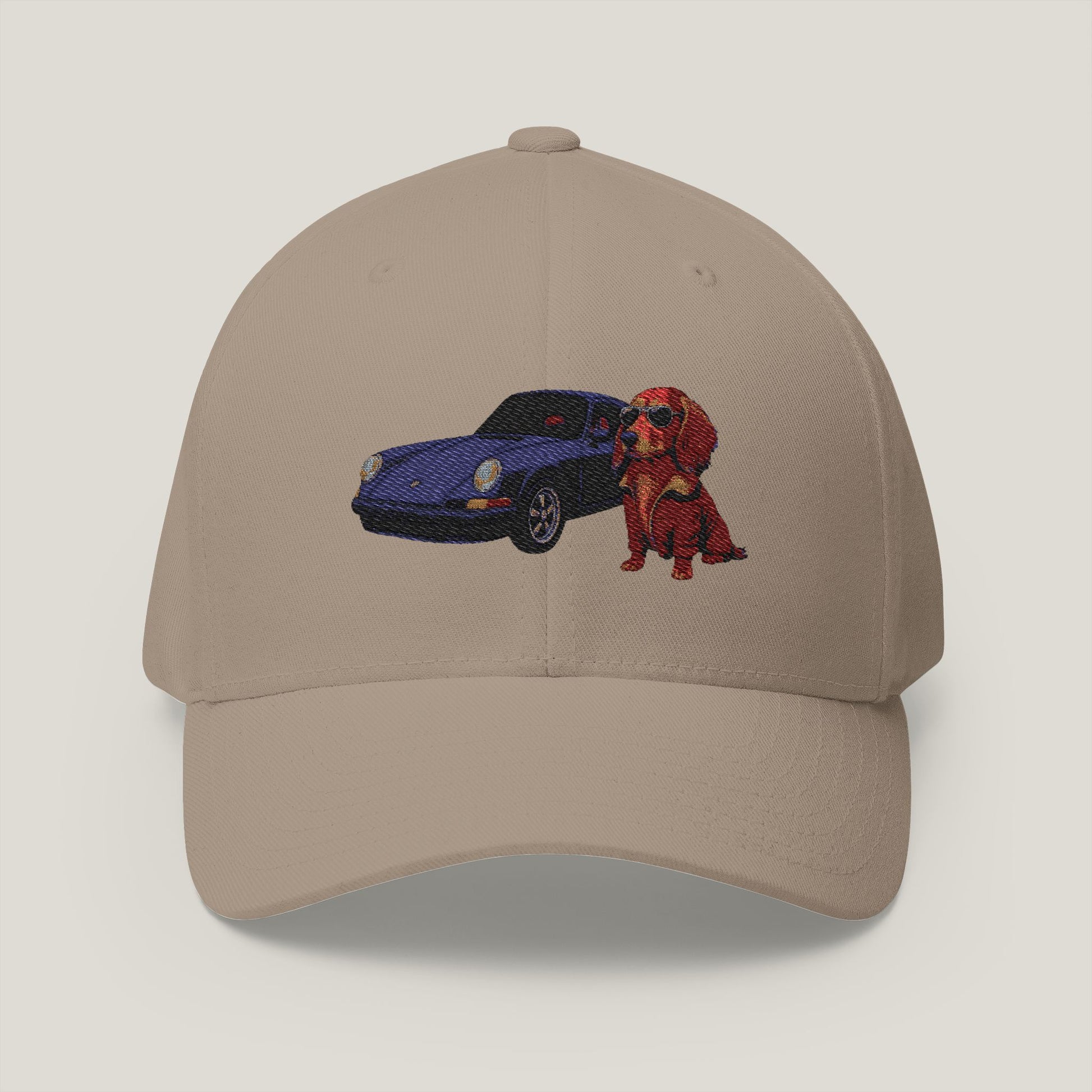 Dachshund Car Embroidery Hat