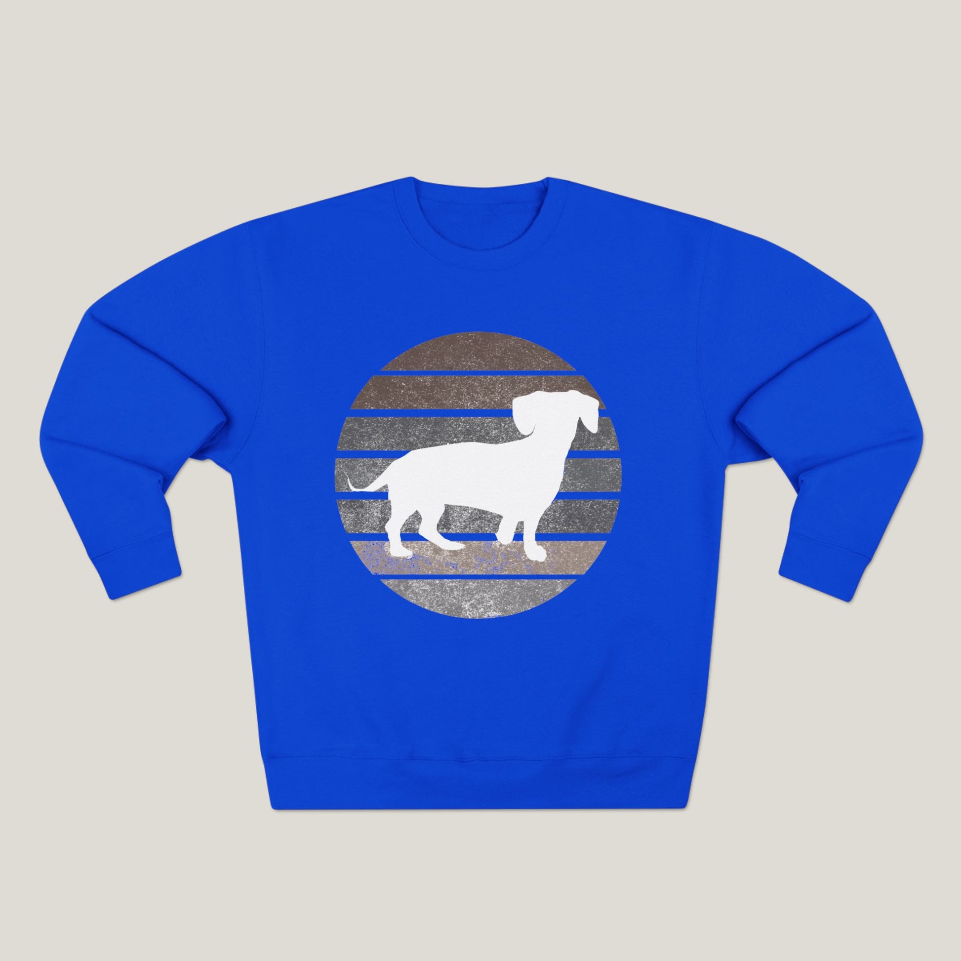 Dachshund Dad Logo Premium Crewneck