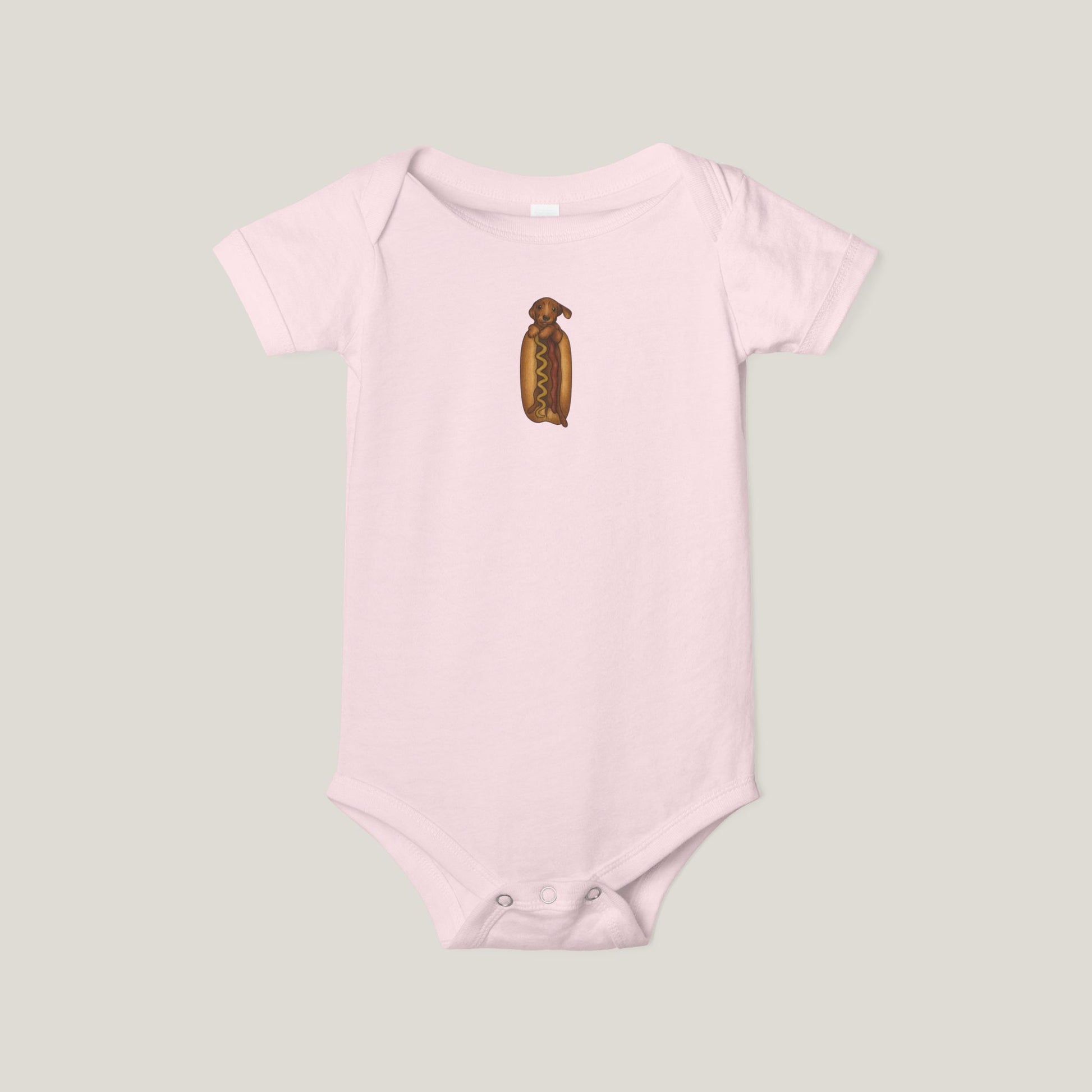 Dachshund In A Hot Dog Onesie