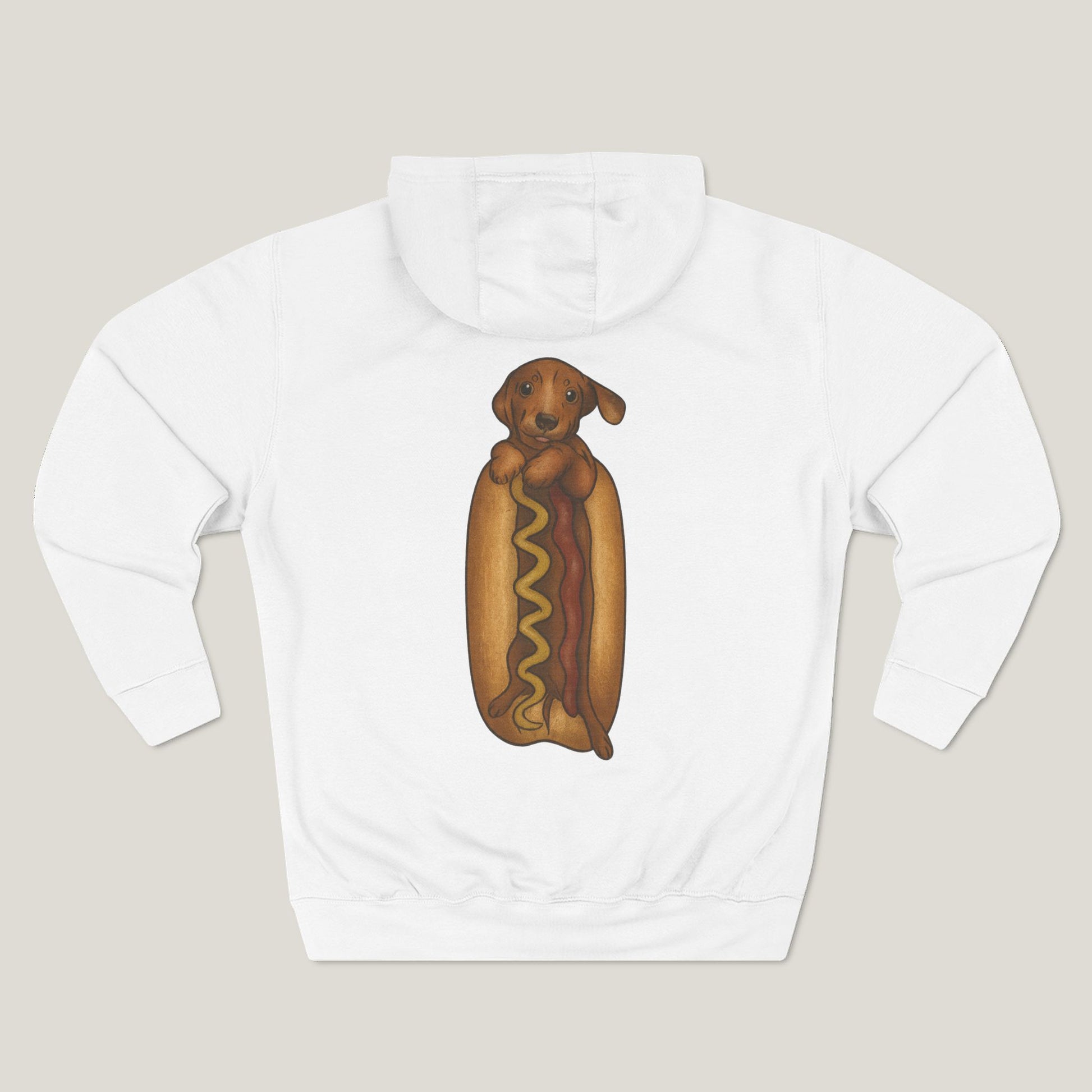 Dachshund In a Hot Dog Premium Hoodie