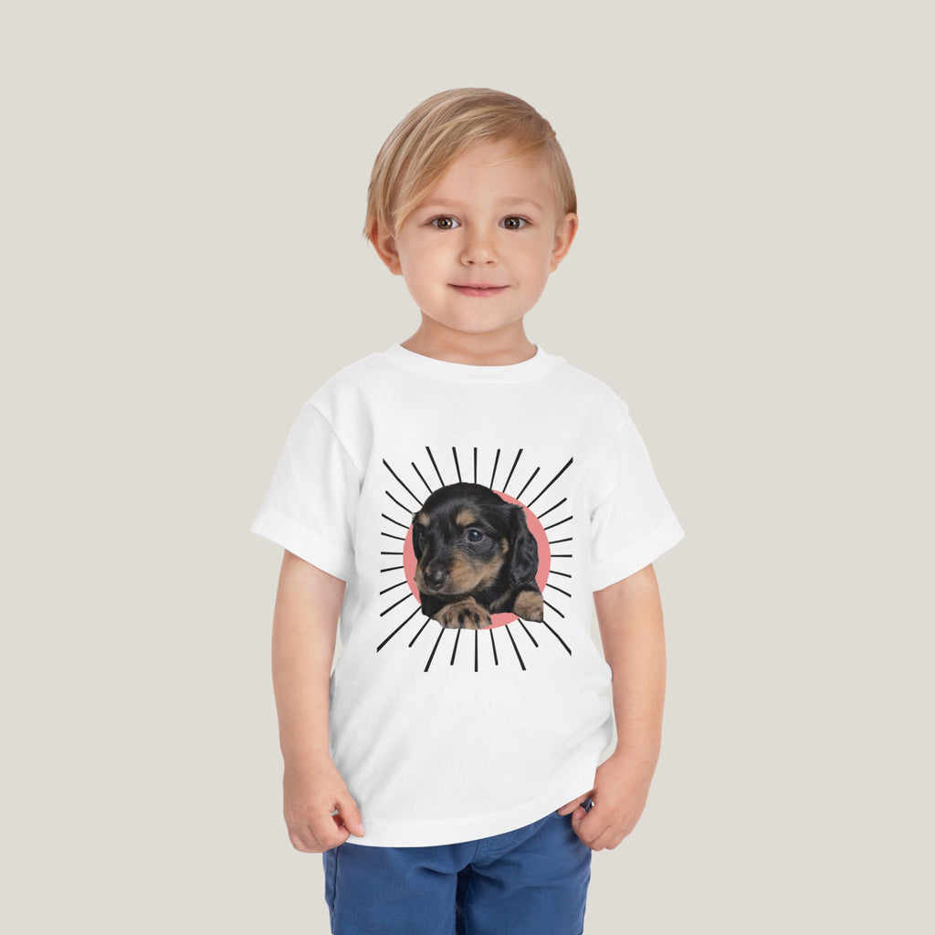 Girl Puppy Toddler Tee