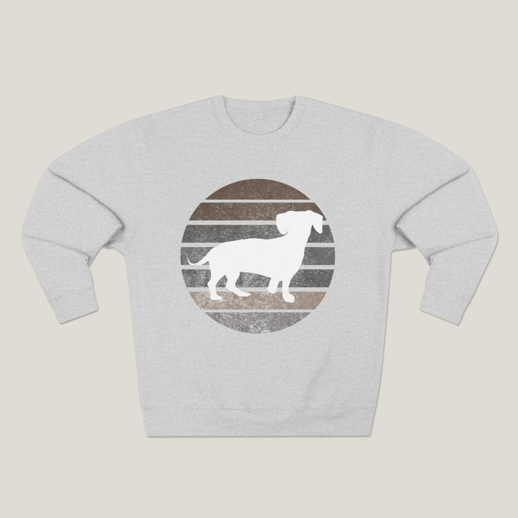 Dachshund Dad Logo Premium Crewneck