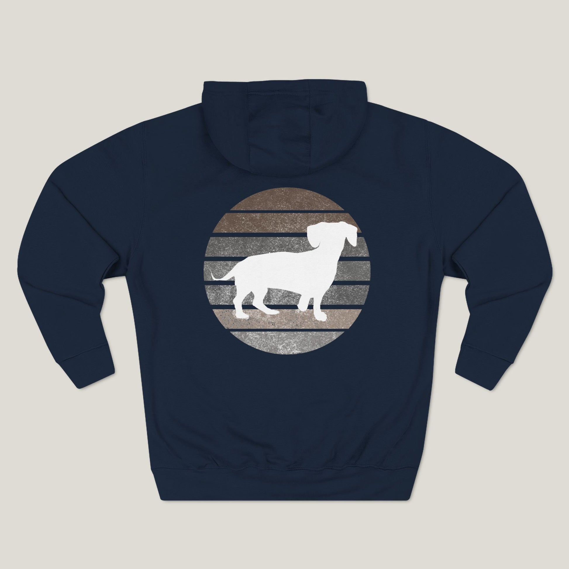 Dachshund Dad Logo Premium Hoodie