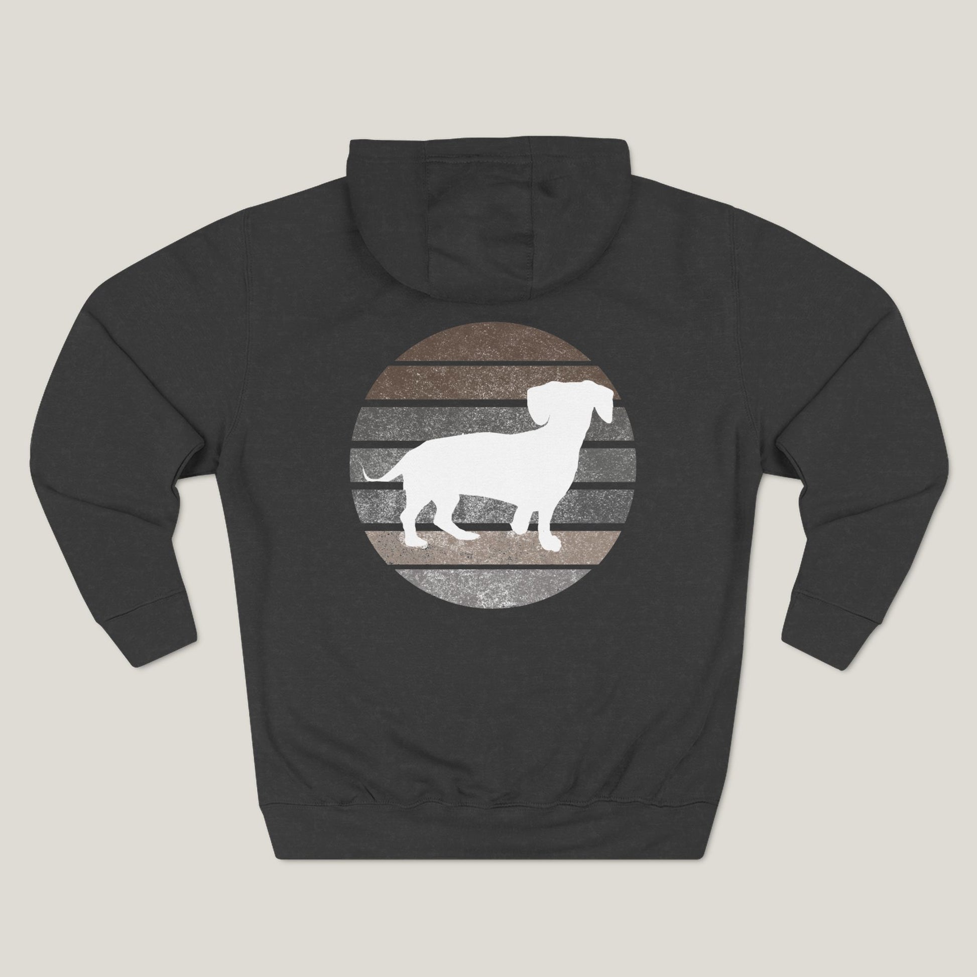 Dachshund Dad Logo Premium Hoodie