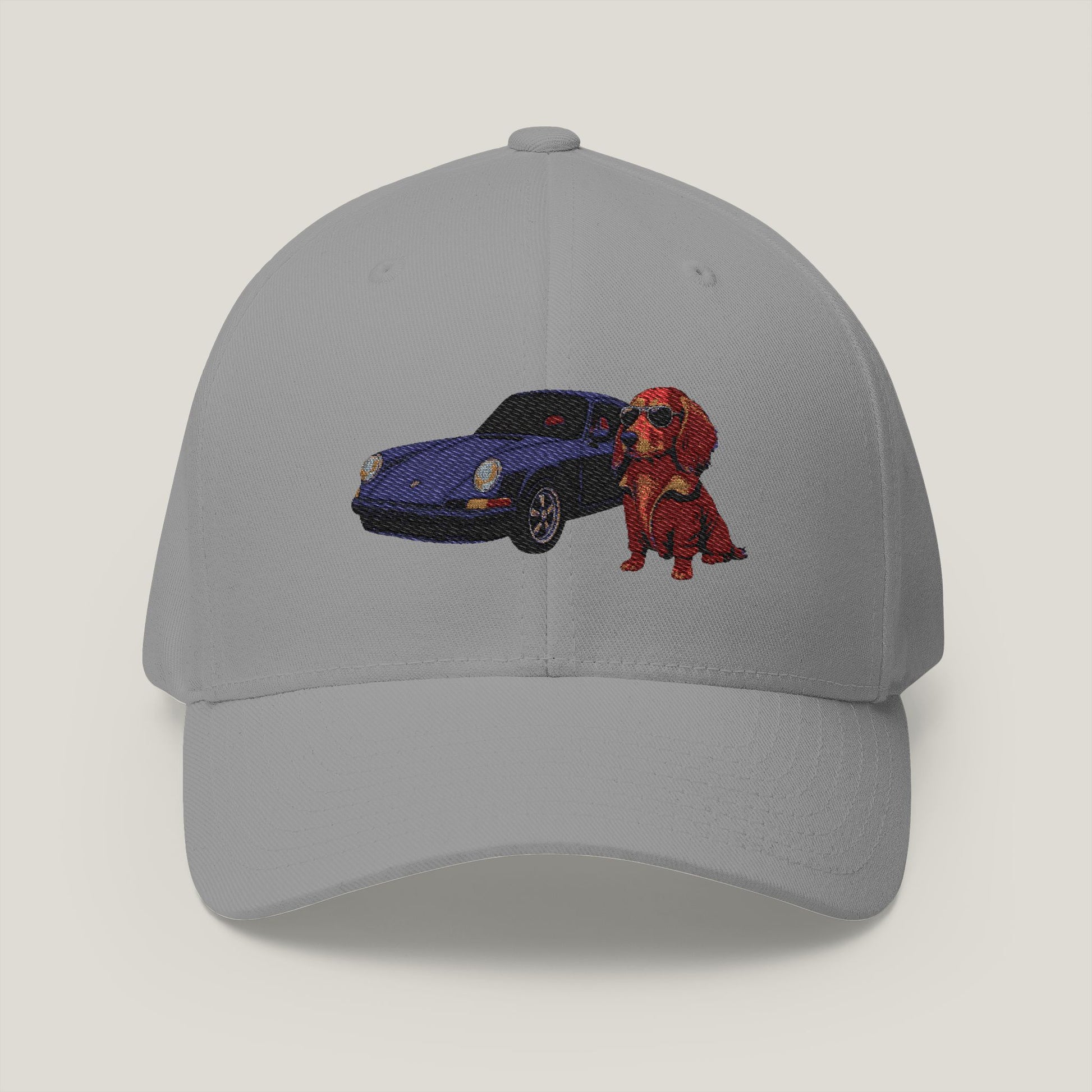 Dachshund Car Embroidery Hat