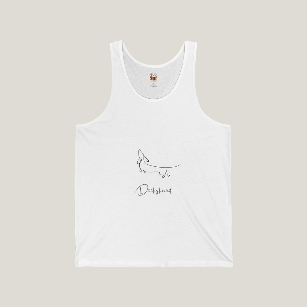 Cursive Dachshund Tank Top