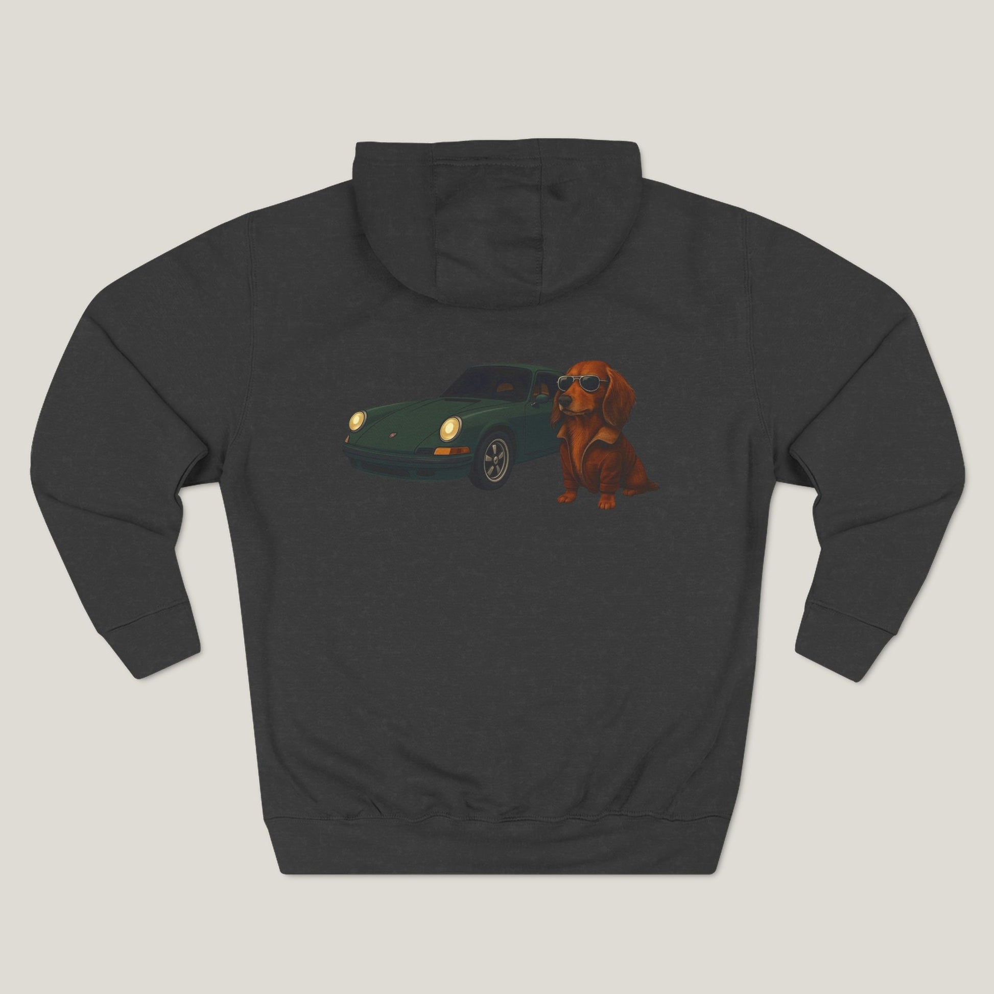 Dachshund Car Premium Hoodie