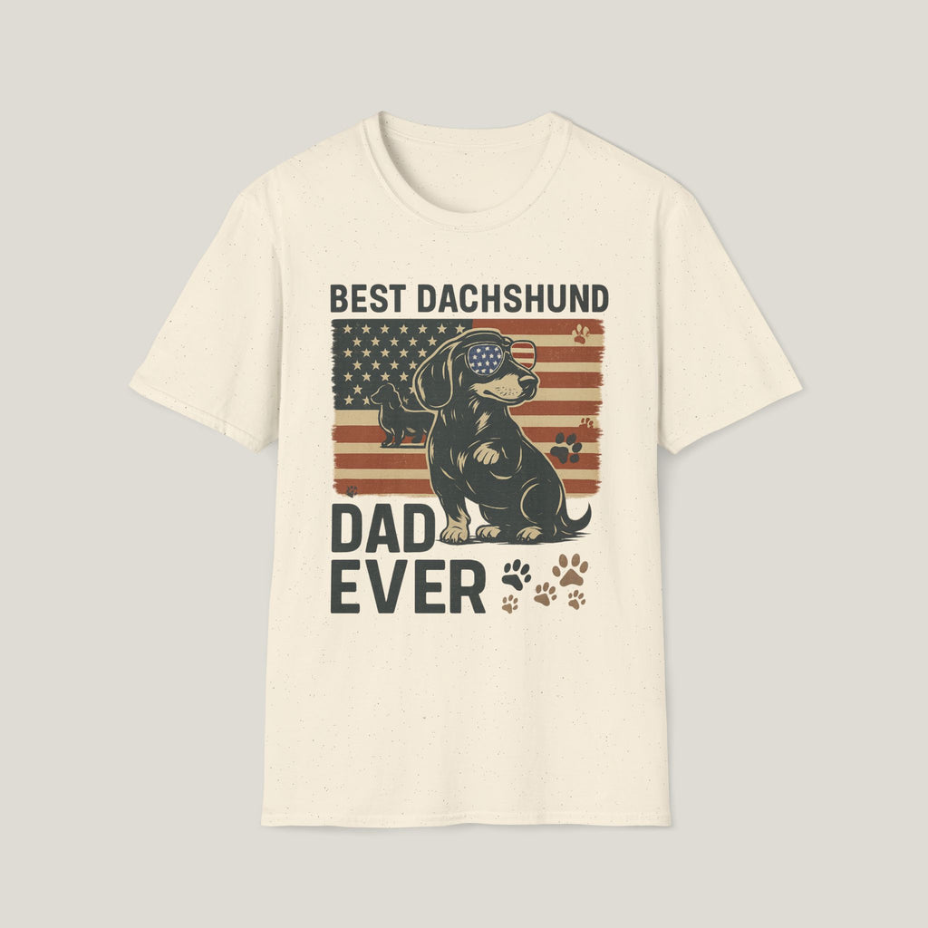 American Flag Dachshund Dad Tee