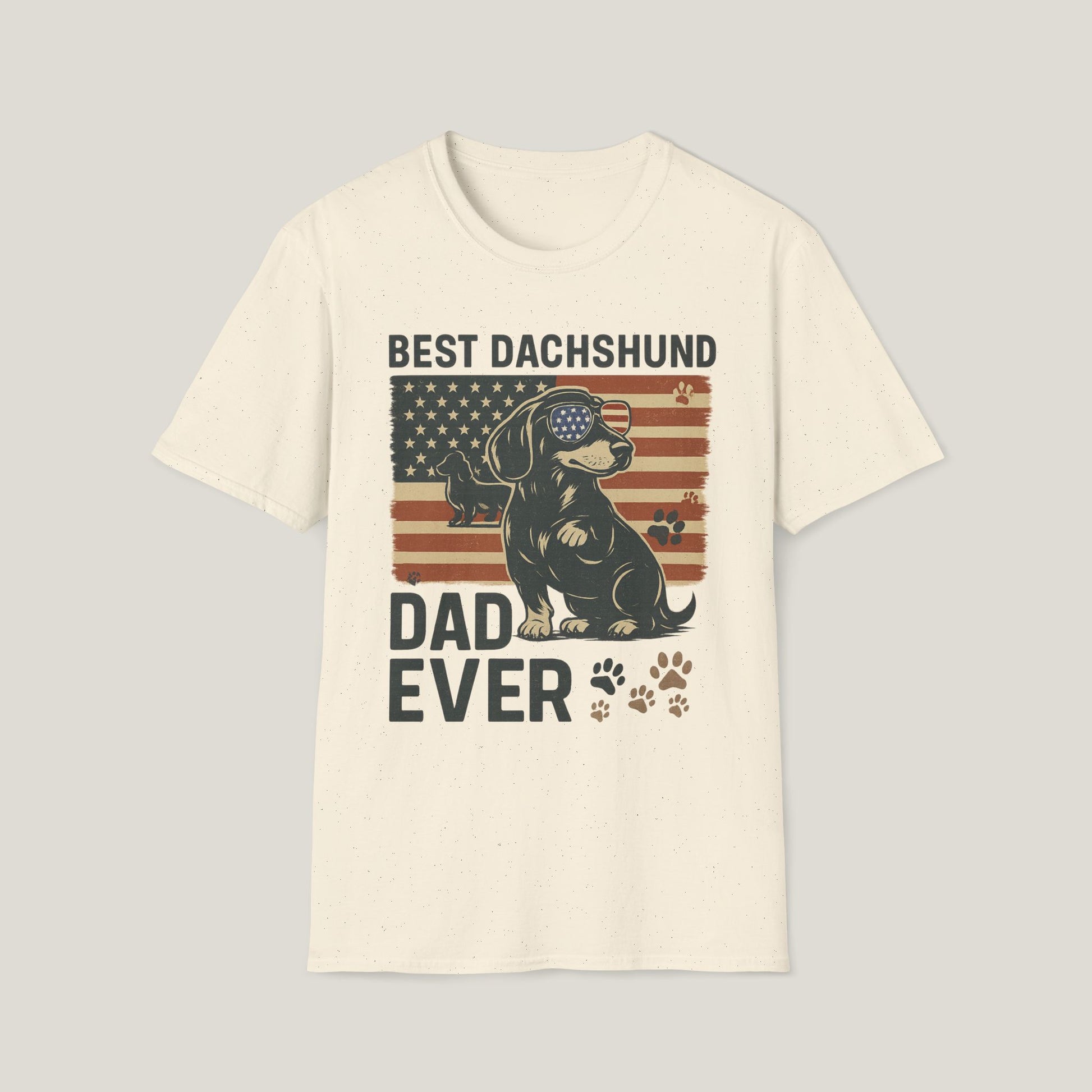American Flag Dachshund Dad Tee