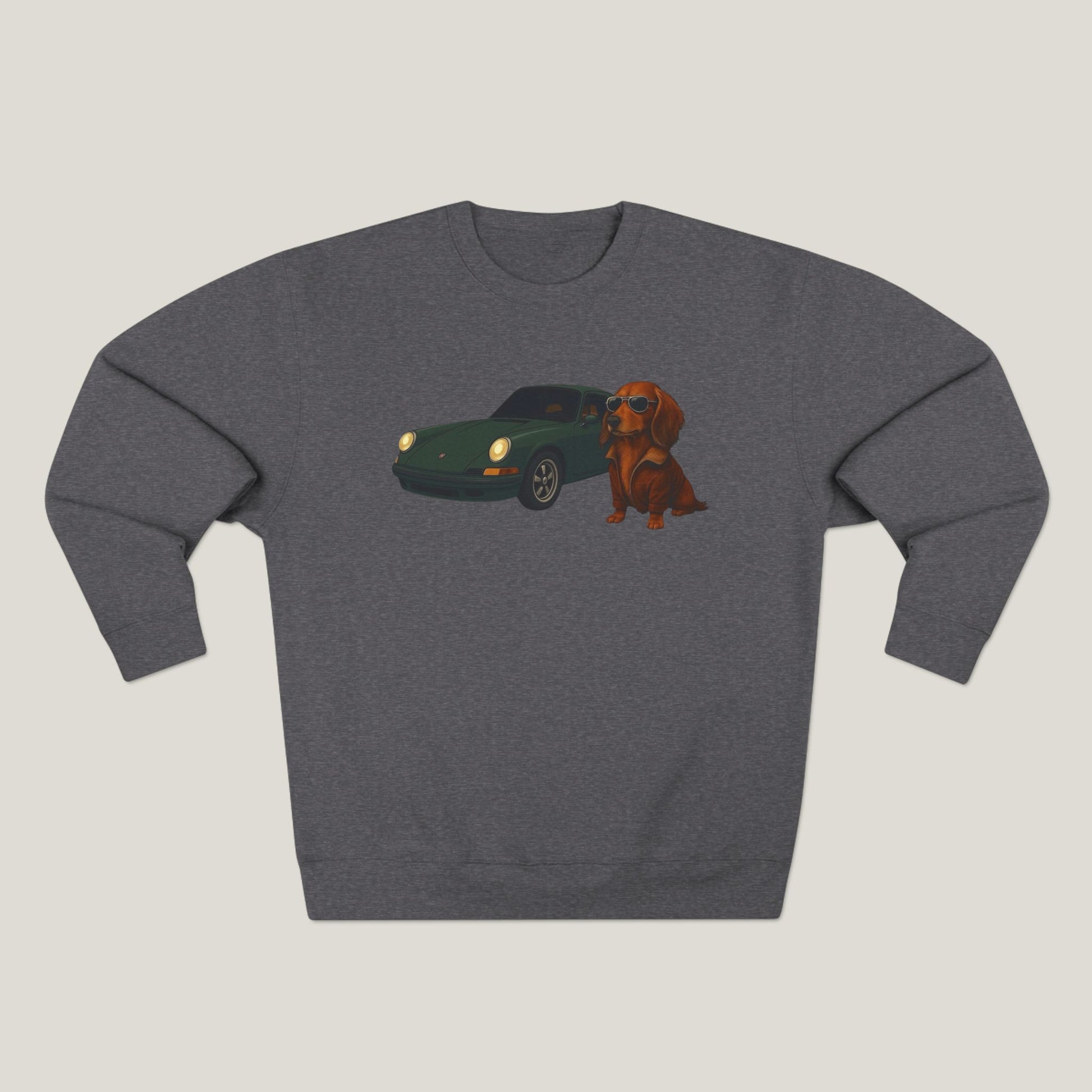 Dachshund Car Premium Crewneck