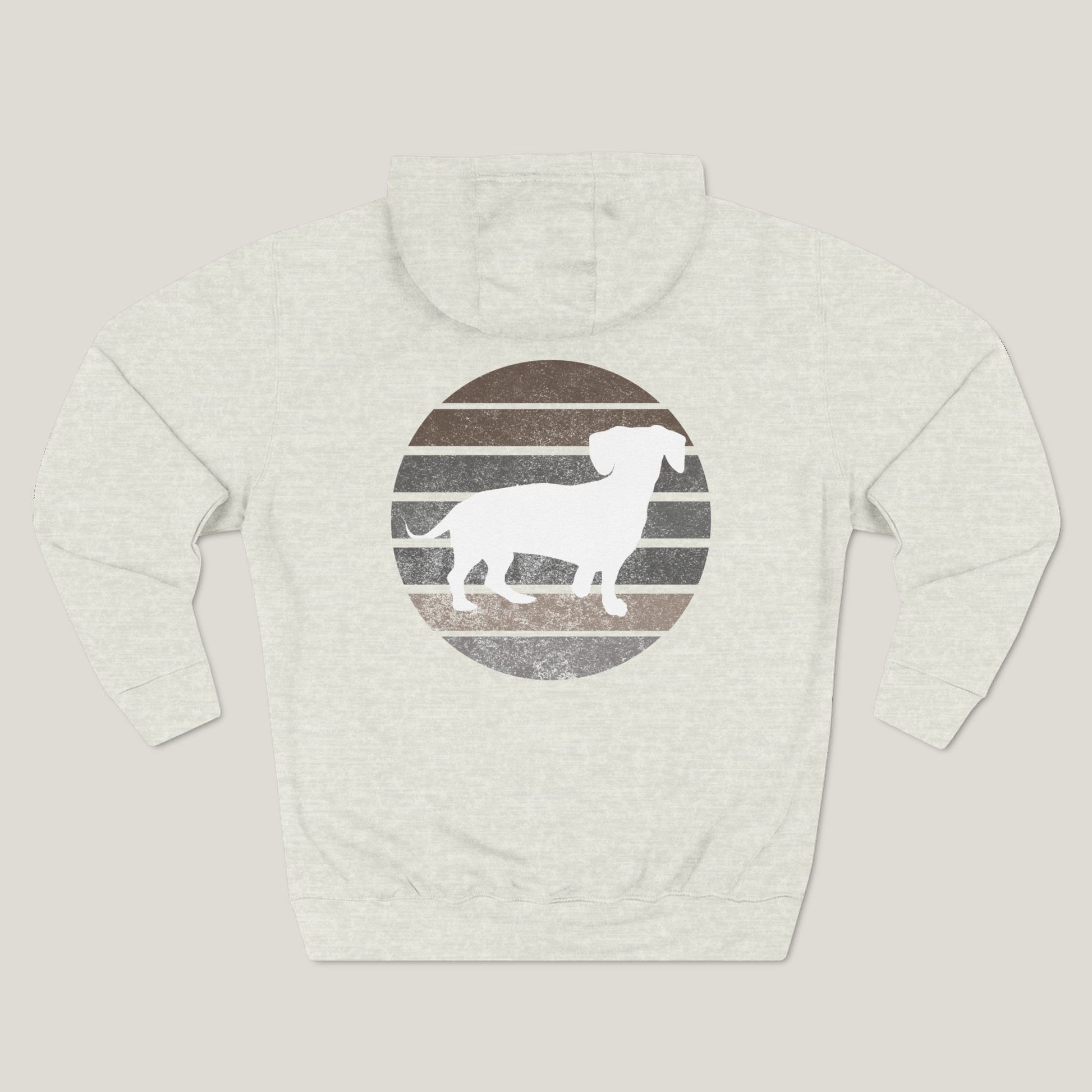 Dachshund Dad Logo Premium Hoodie