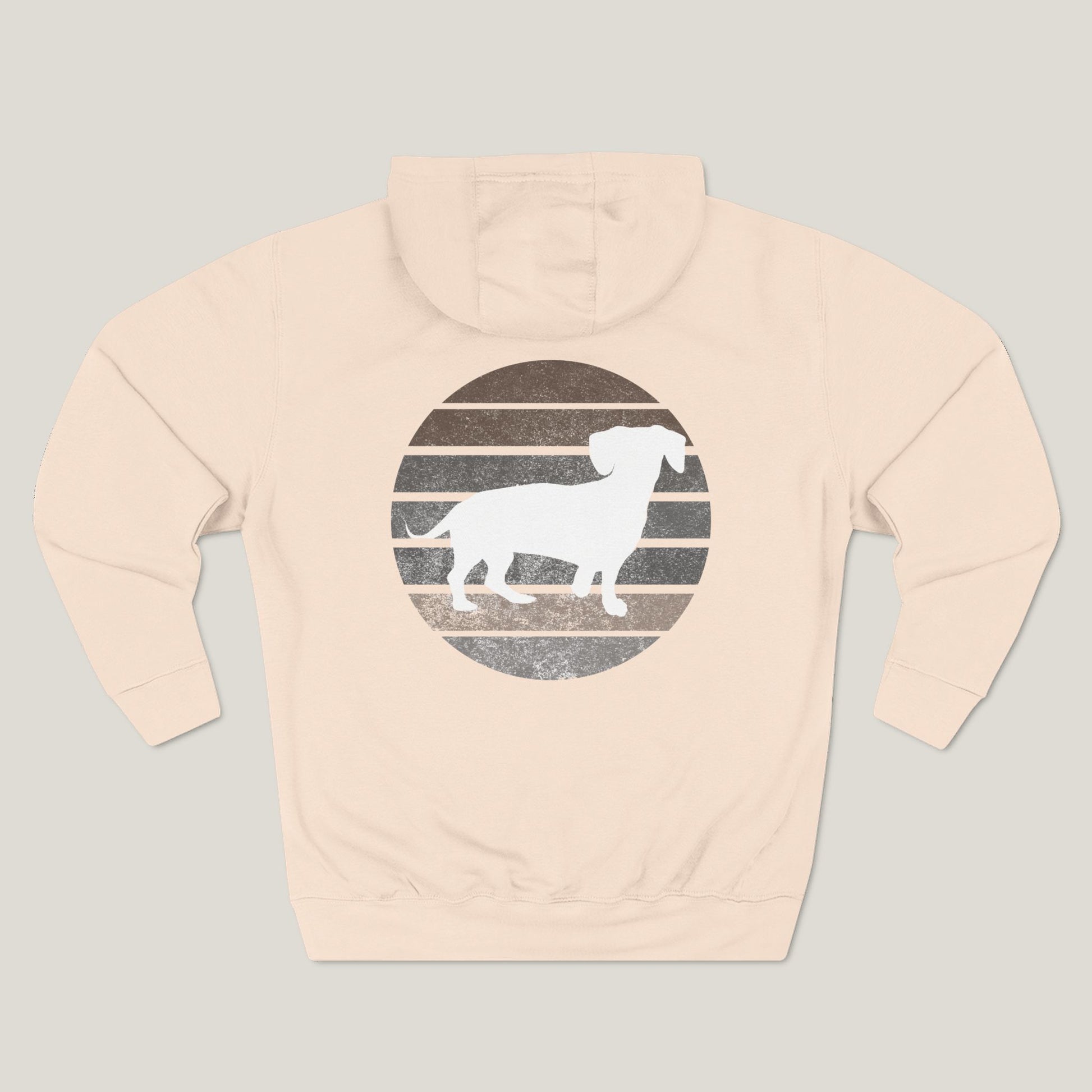 Dachshund Dad Logo Premium Hoodie