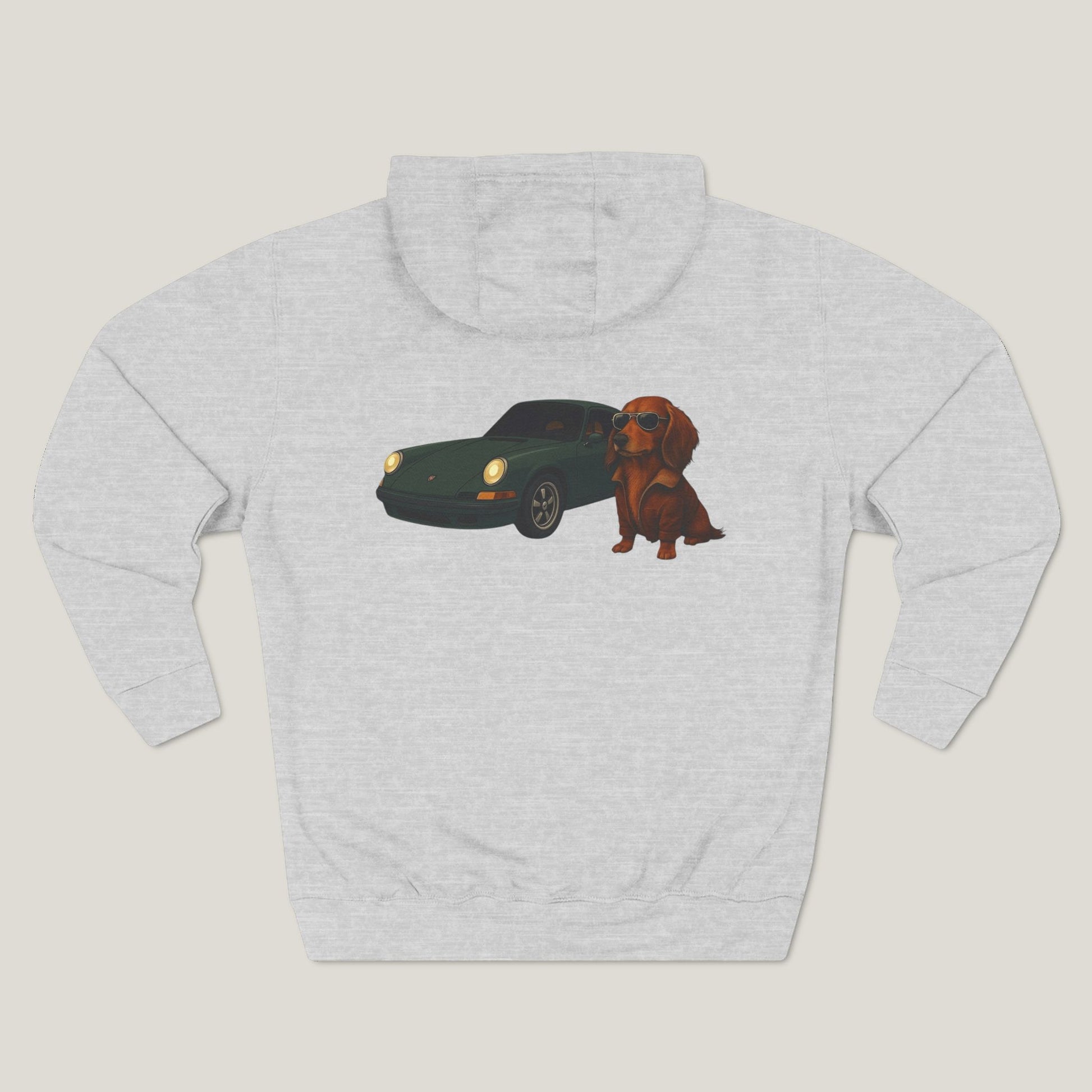 Dachshund Car Premium Hoodie