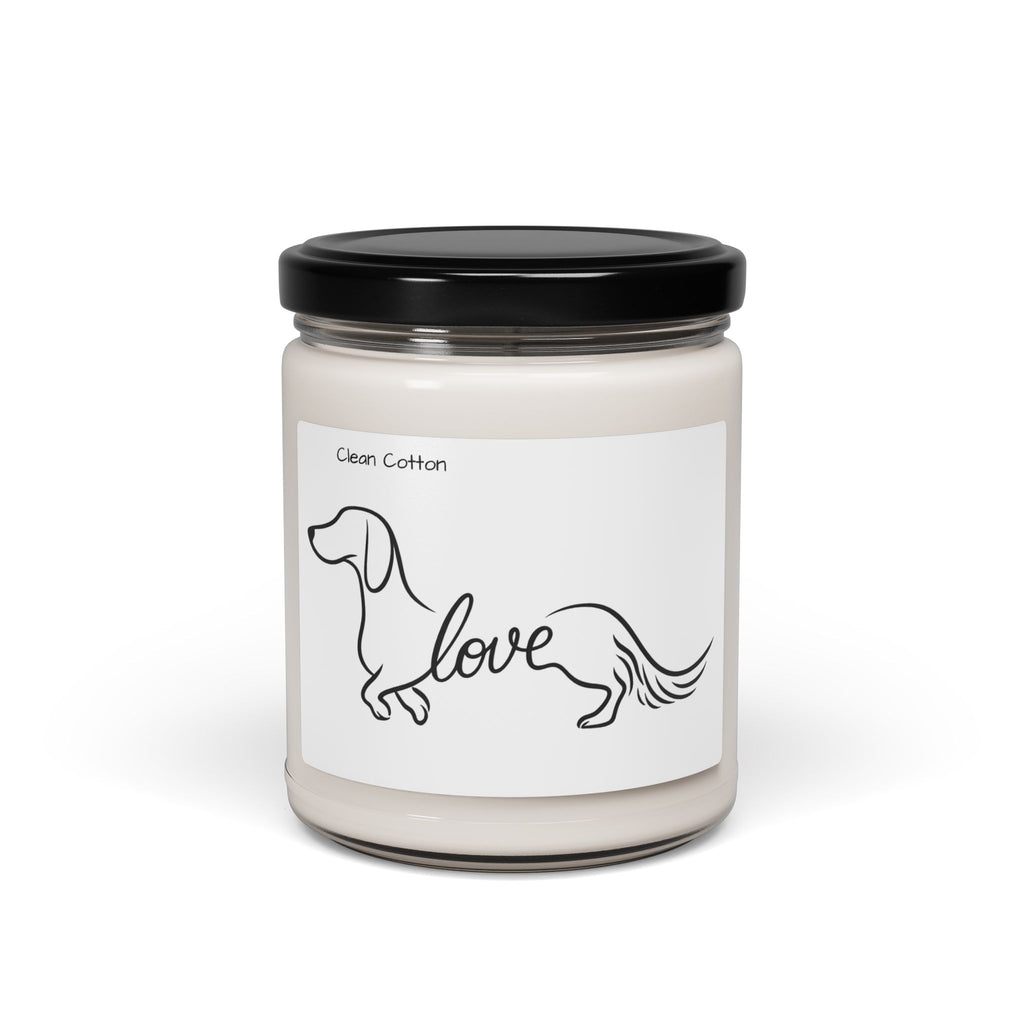 Dachshund Love Scented Soy Candle