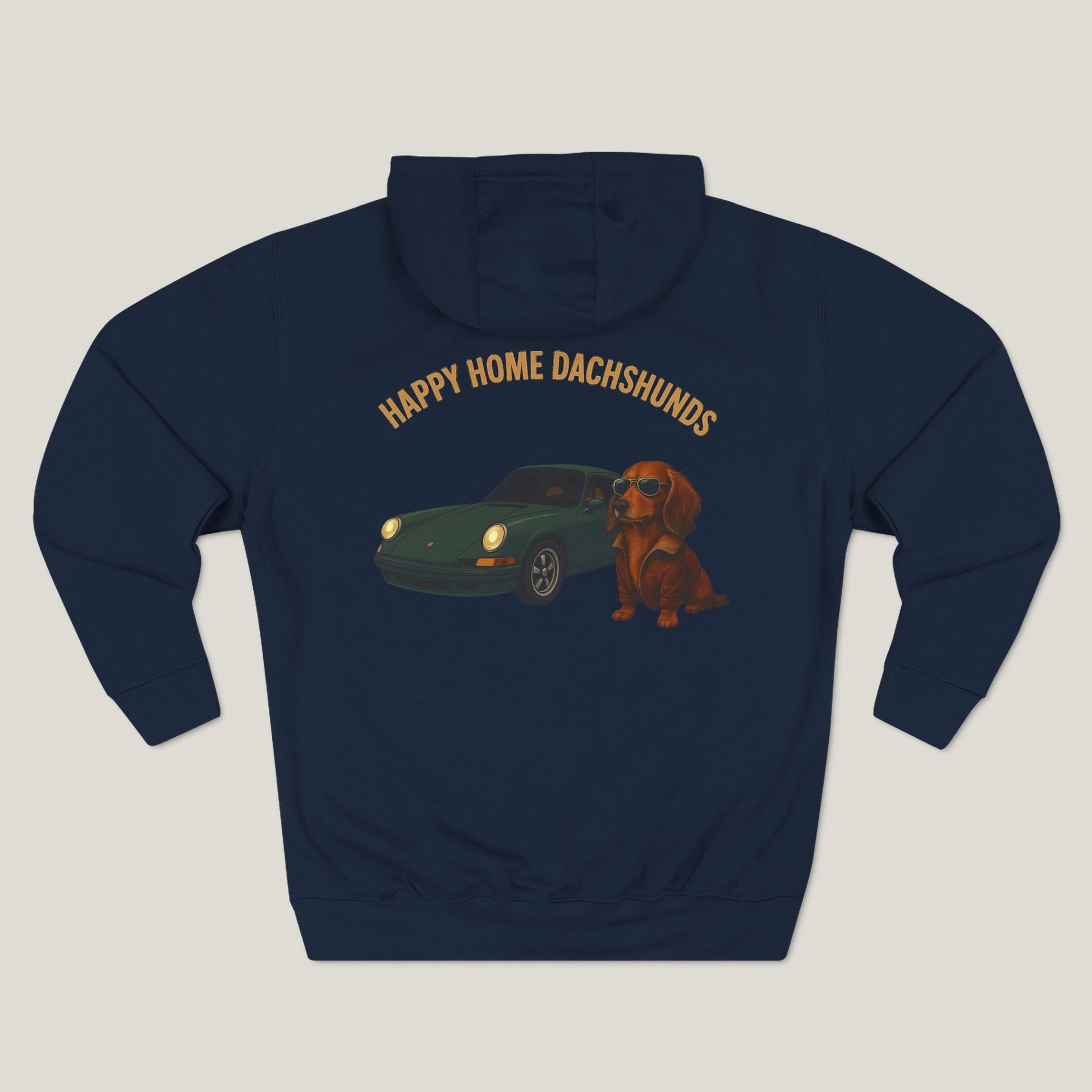 Happy Home Dachshund Car Premium Hoodie