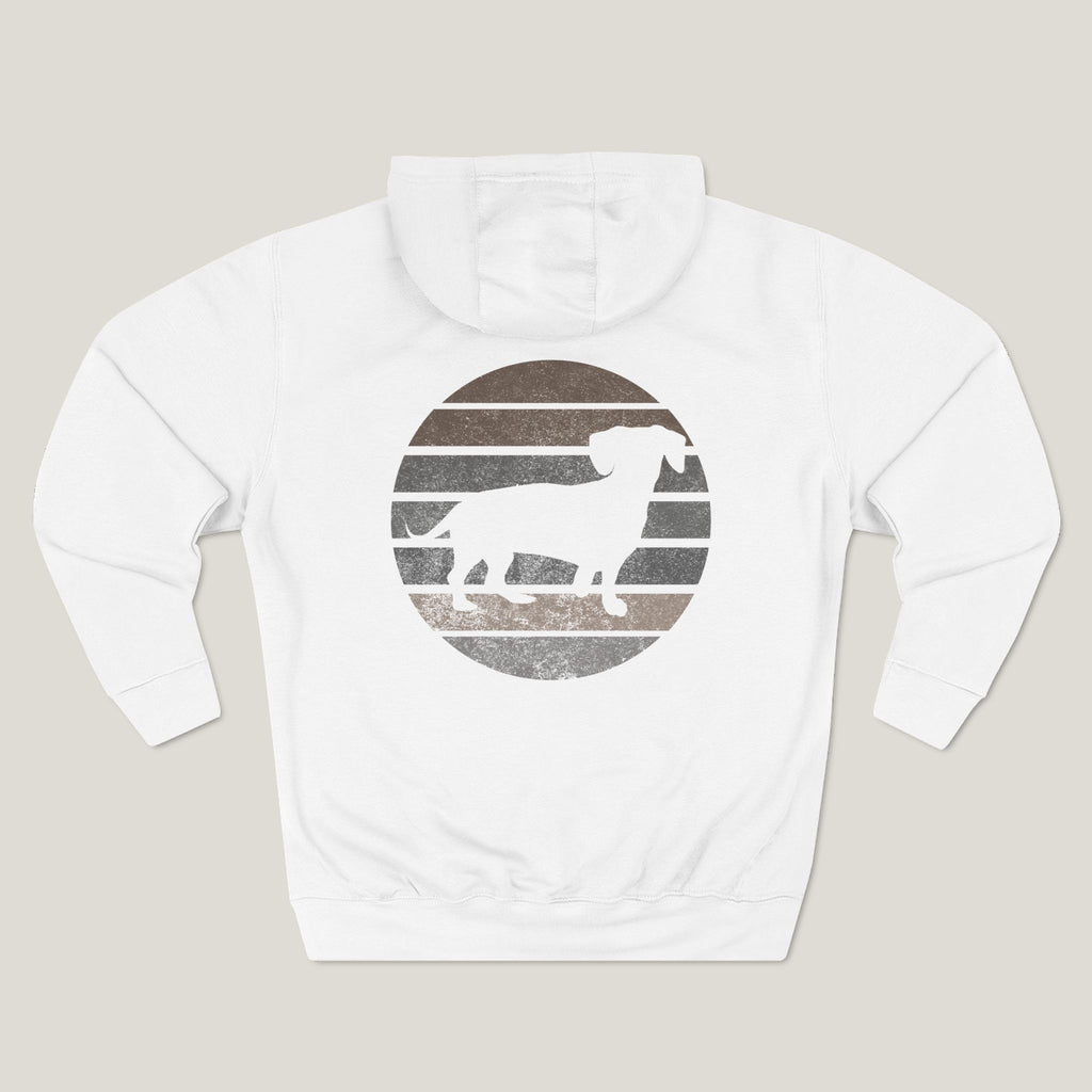 Dachshund Dad Logo Premium Hoodie
