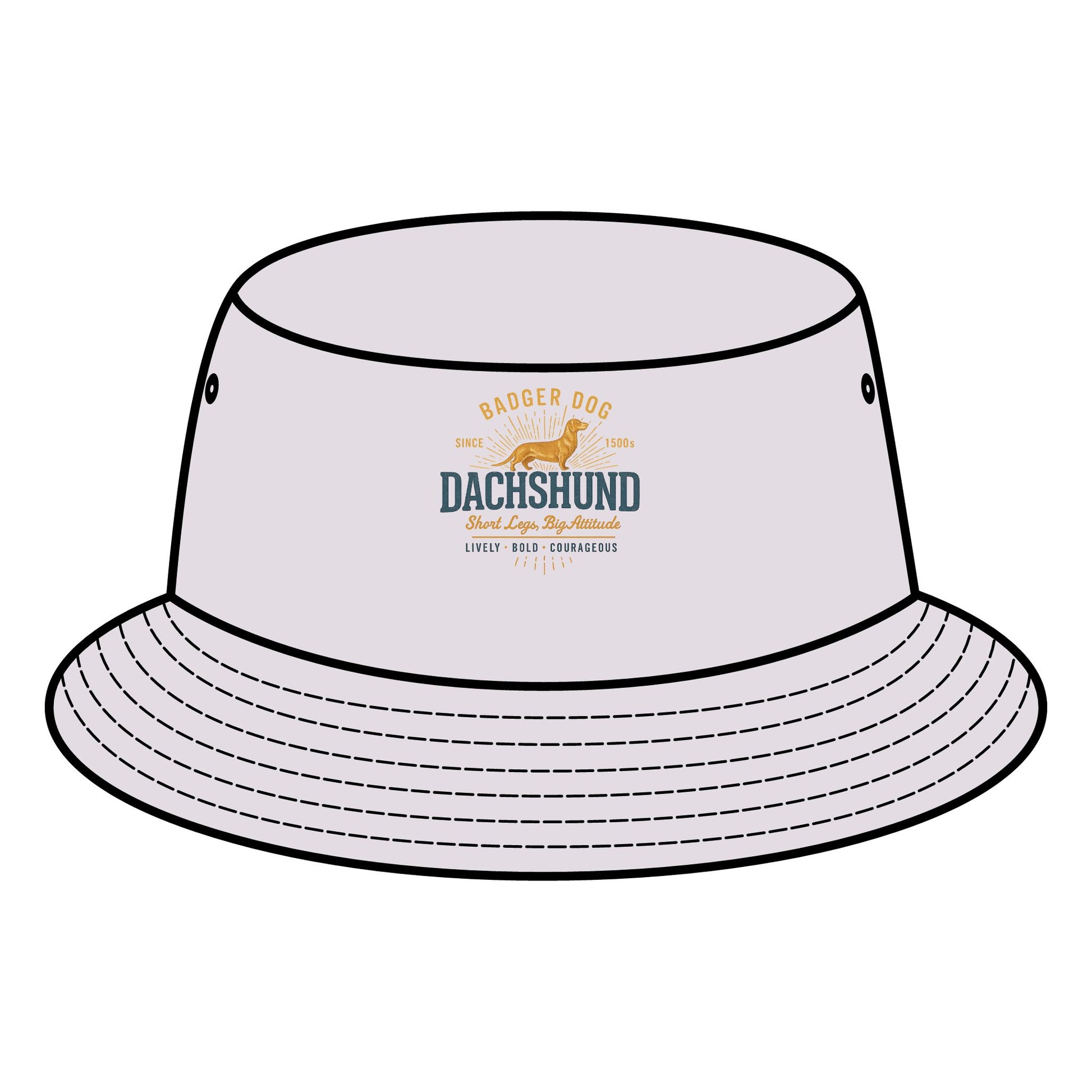 Badger Dog Dachshund Bucket Hat