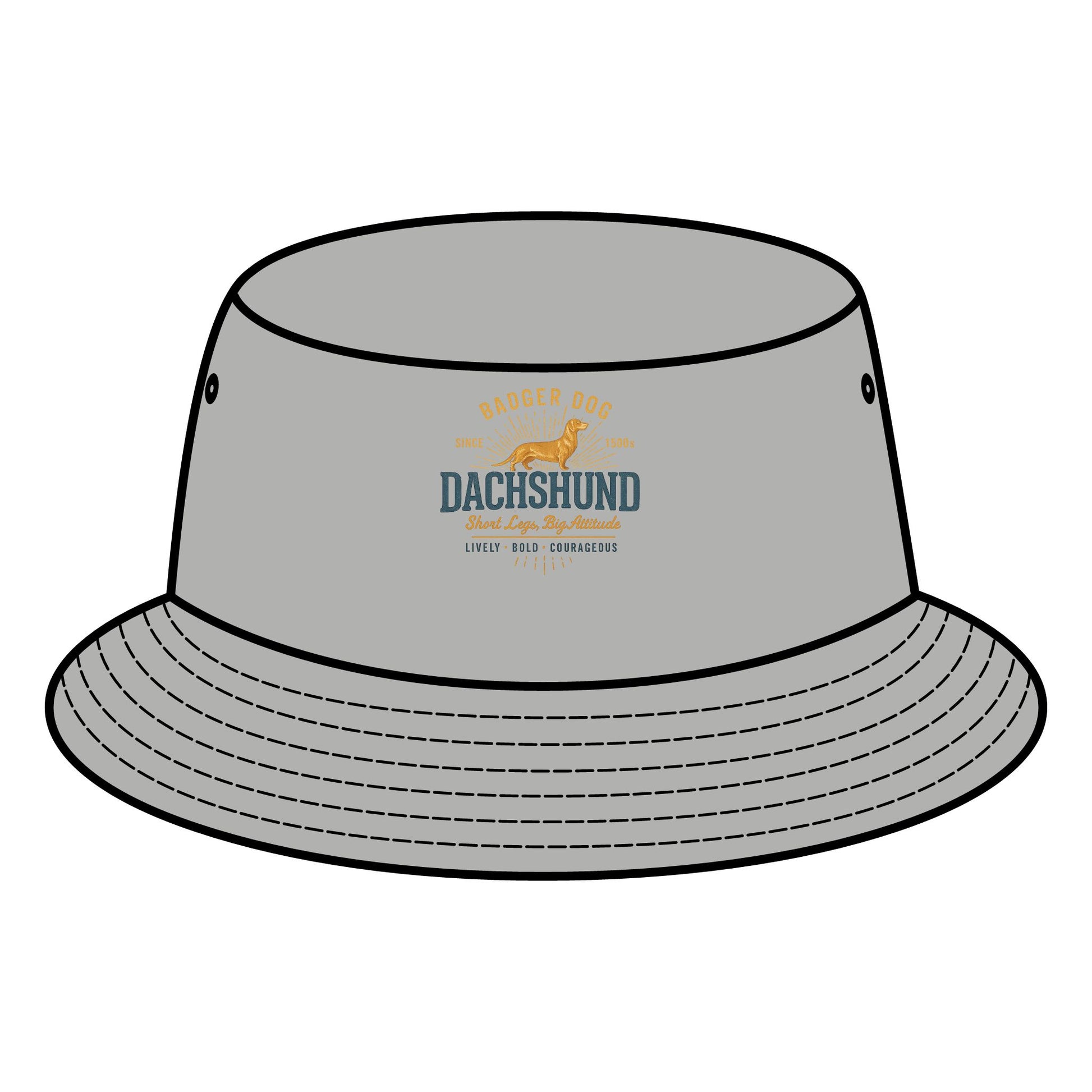 Badger Dog Dachshund Bucket Hat