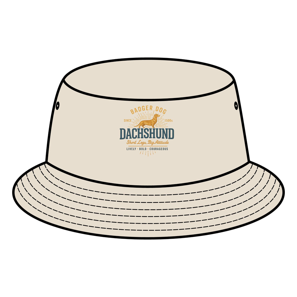 Badger Dog Dachshund Bucket Hat