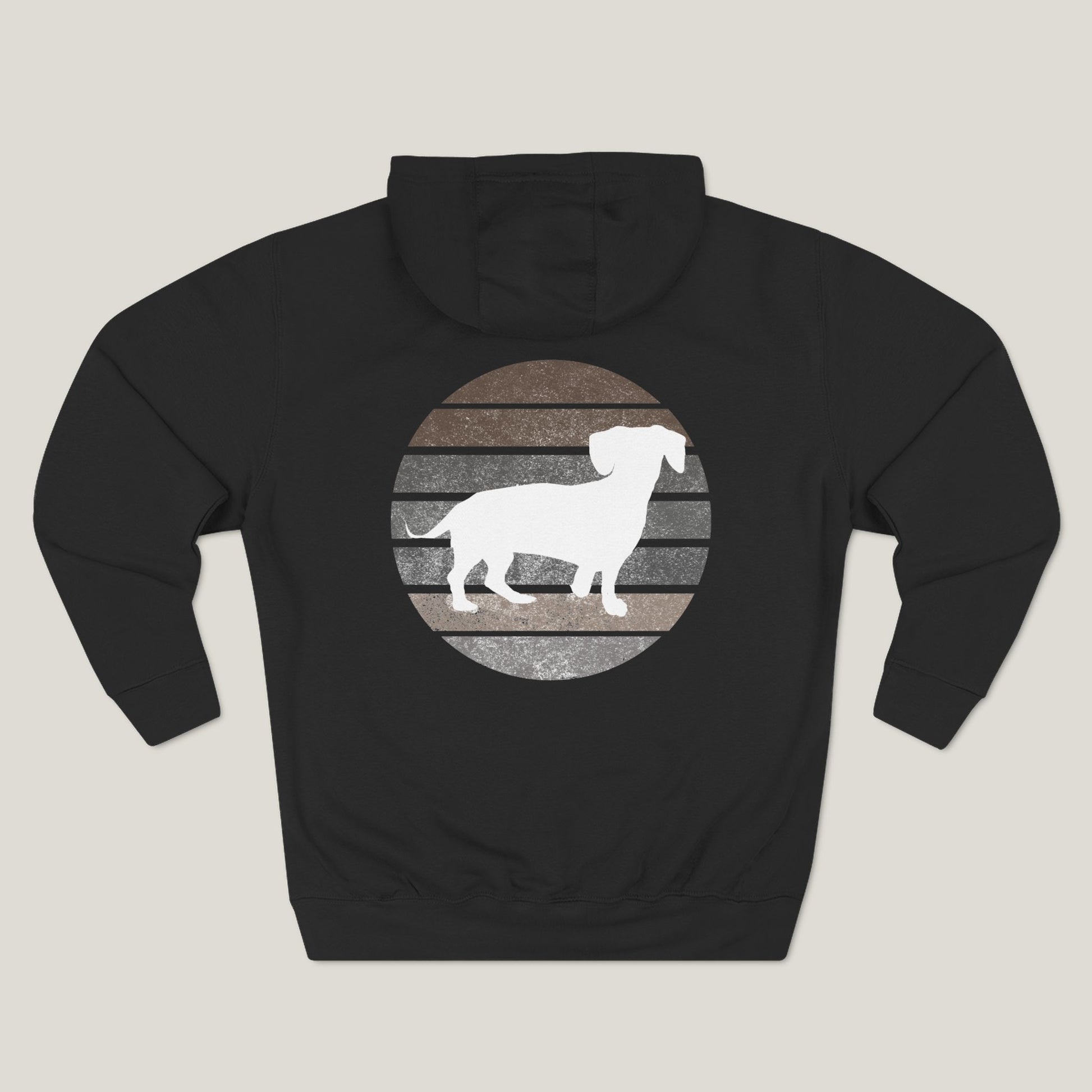 Dachshund Dad Logo Premium Hoodie