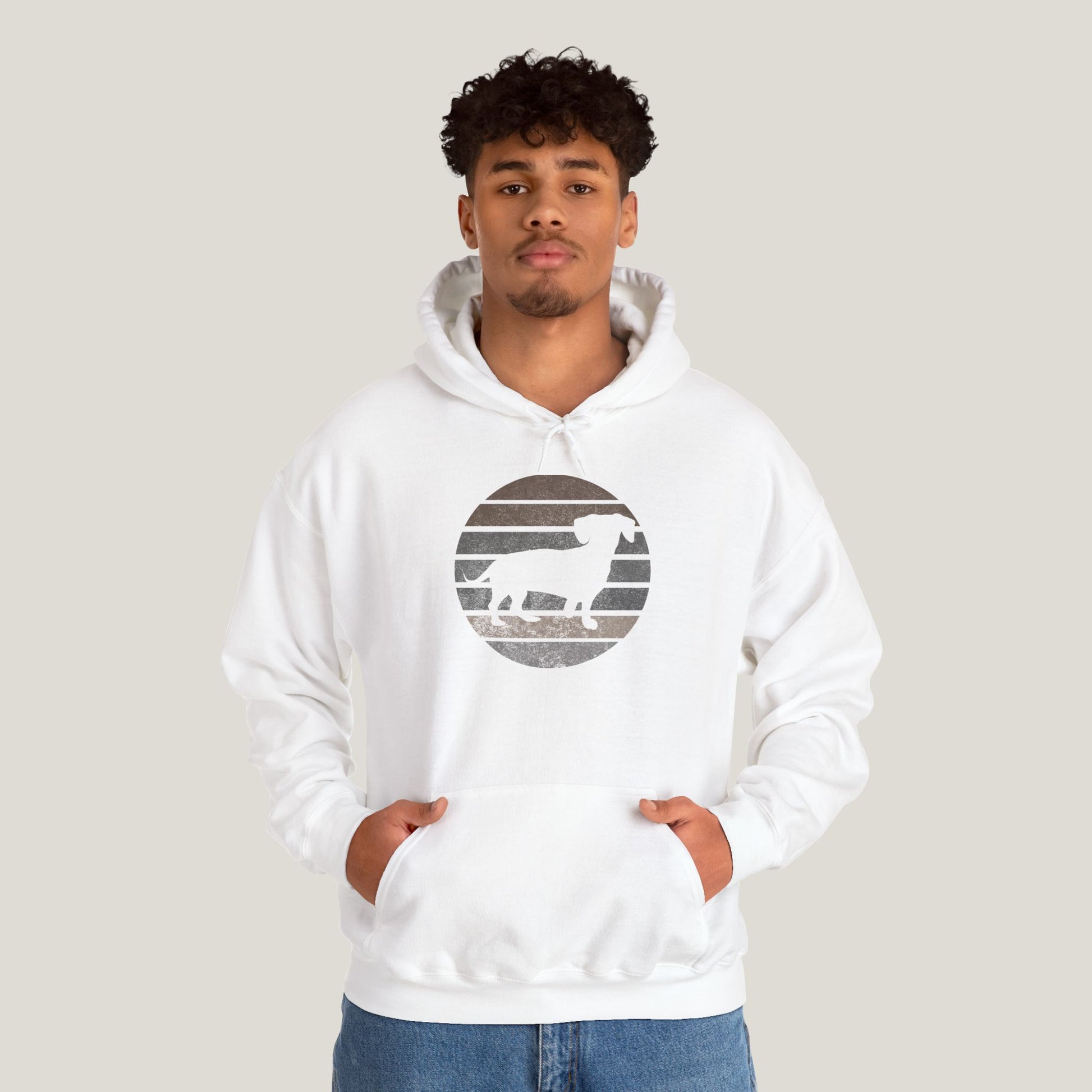 Dachshund Dad Logo Hoodie