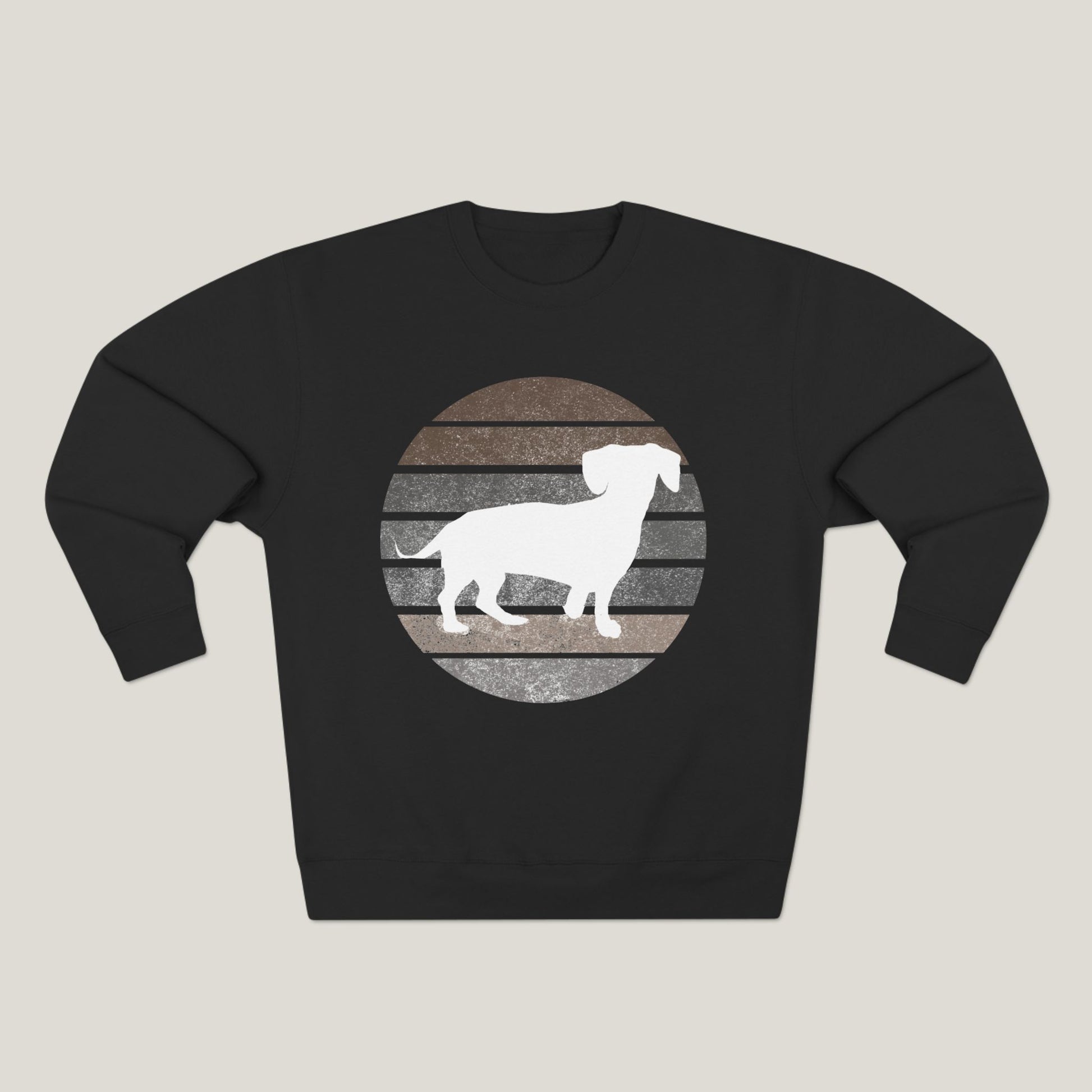 Dachshund Dad Logo Premium Crewneck