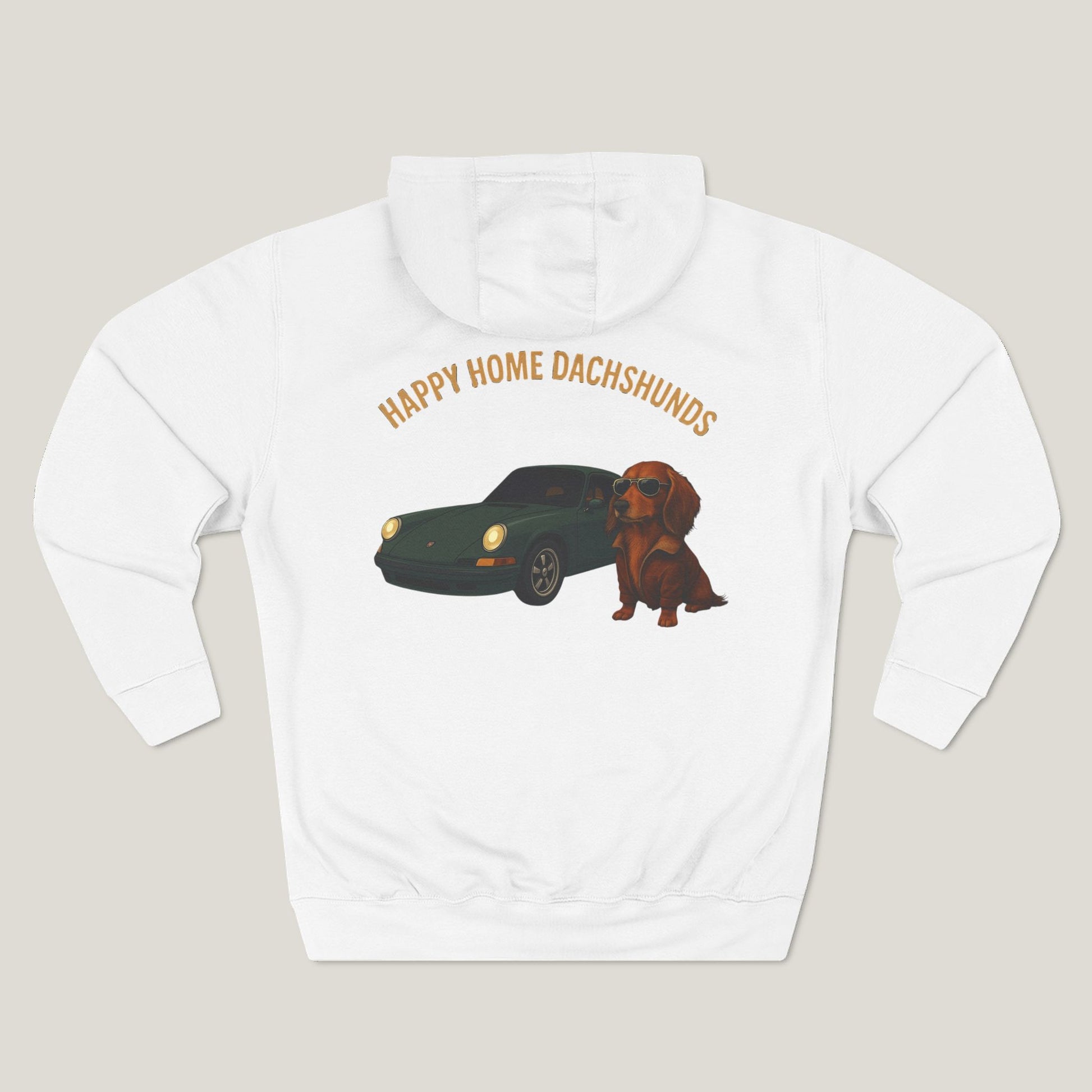 Happy Home Dachshund Car Premium Hoodie