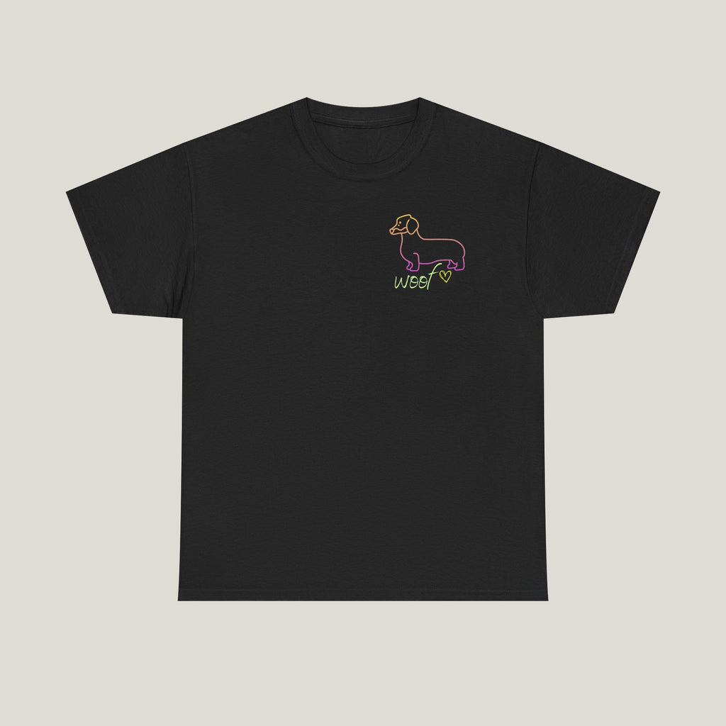 Neon Logo Dachshund Tee