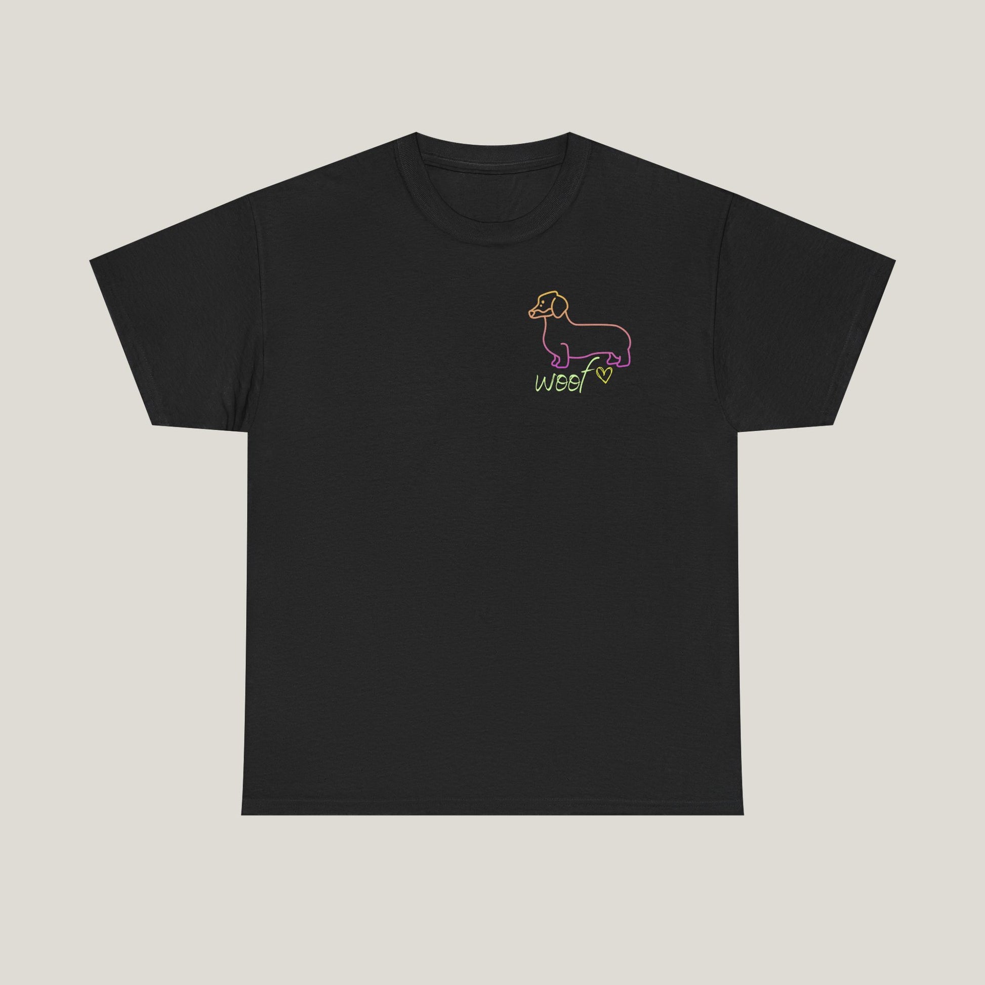 Neon Logo Dachshund Tee