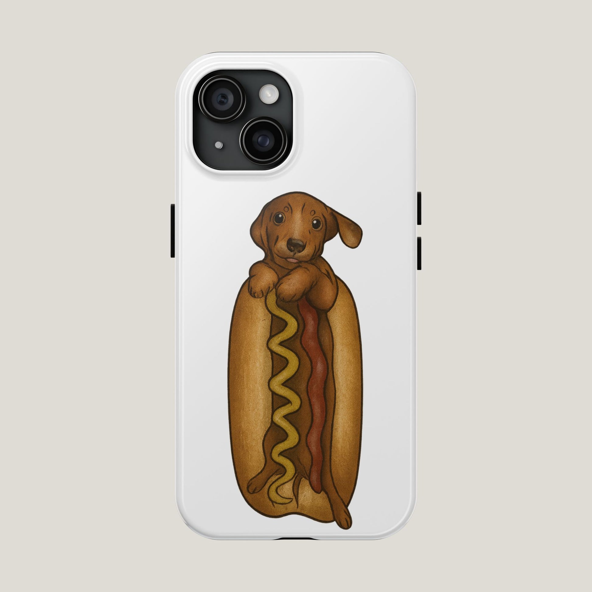 Dachshund In a Hot Dog Tough Case