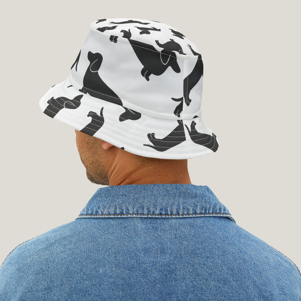Bucket Hat With Dachshunds
