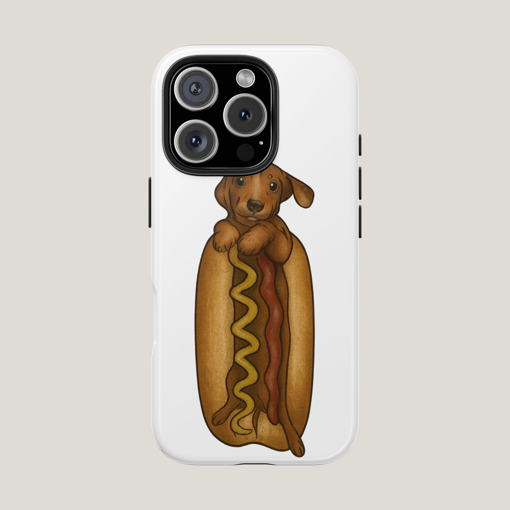 Dachshund In a Hot Dog Tough Case