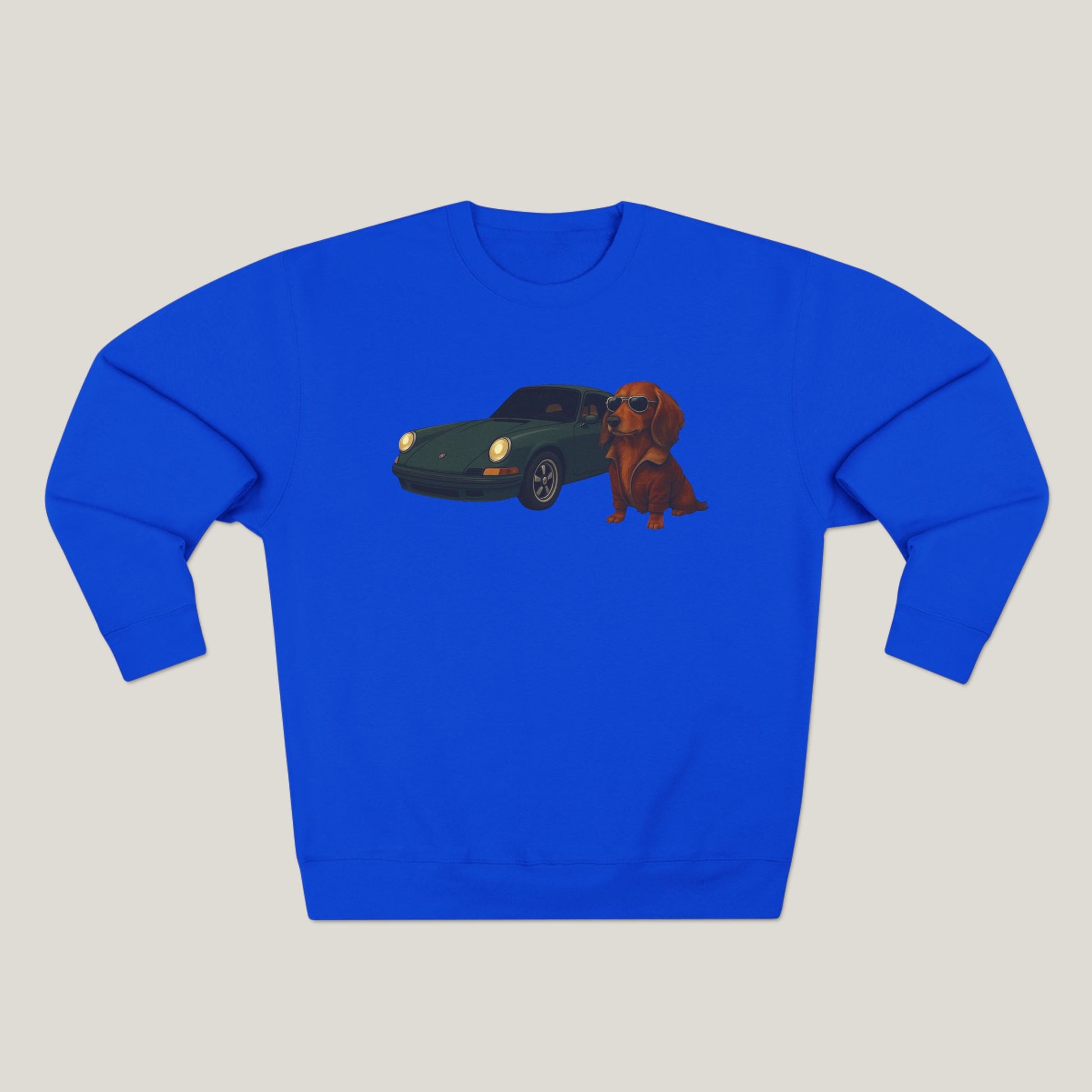 Dachshund Car Premium Crewneck