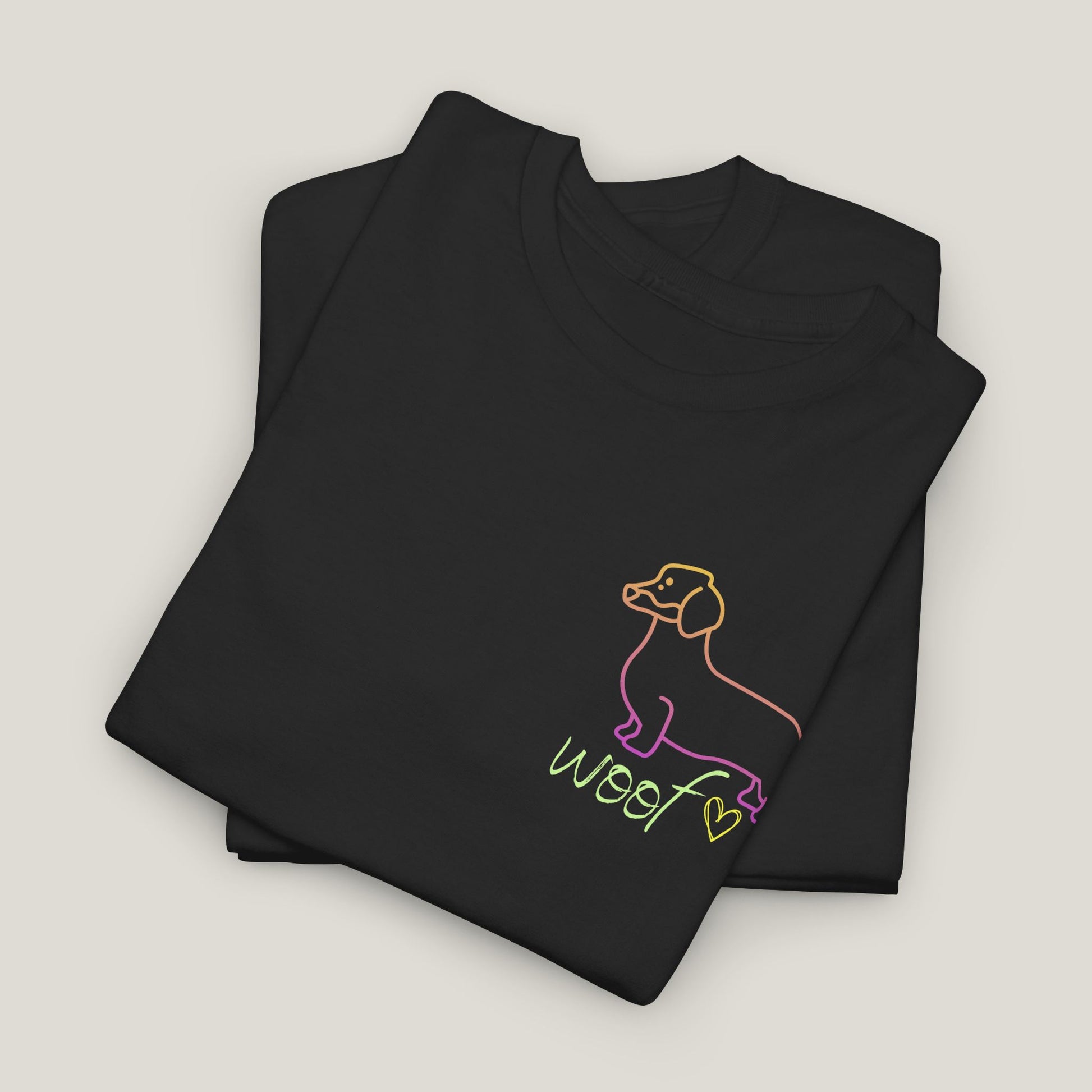 Neon Logo Dachshund Tee
