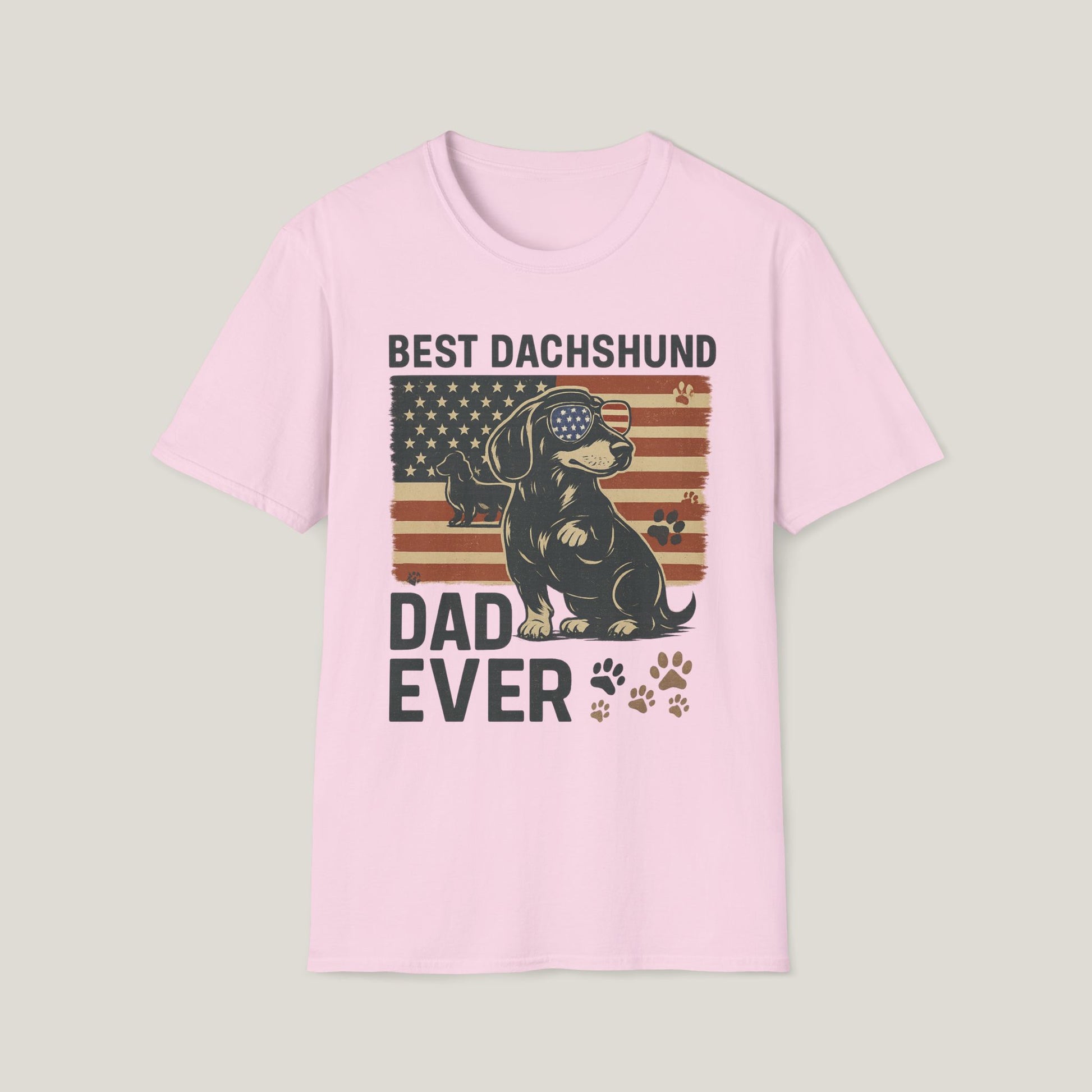 American Flag Dachshund Dad Tee