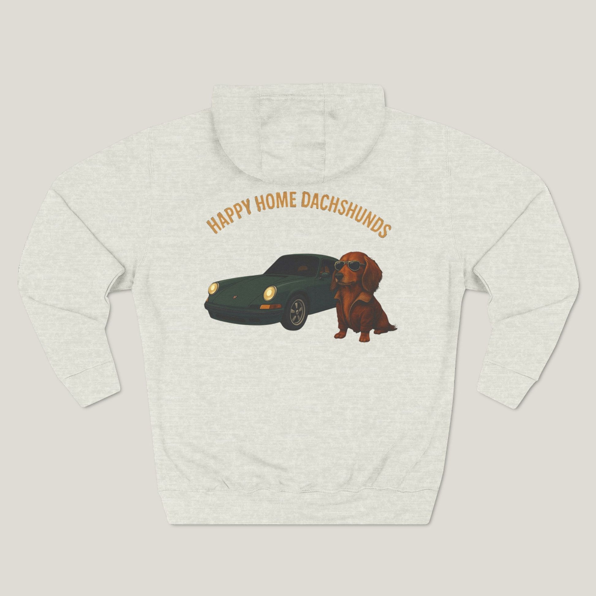 Happy Home Dachshund Car Premium Hoodie