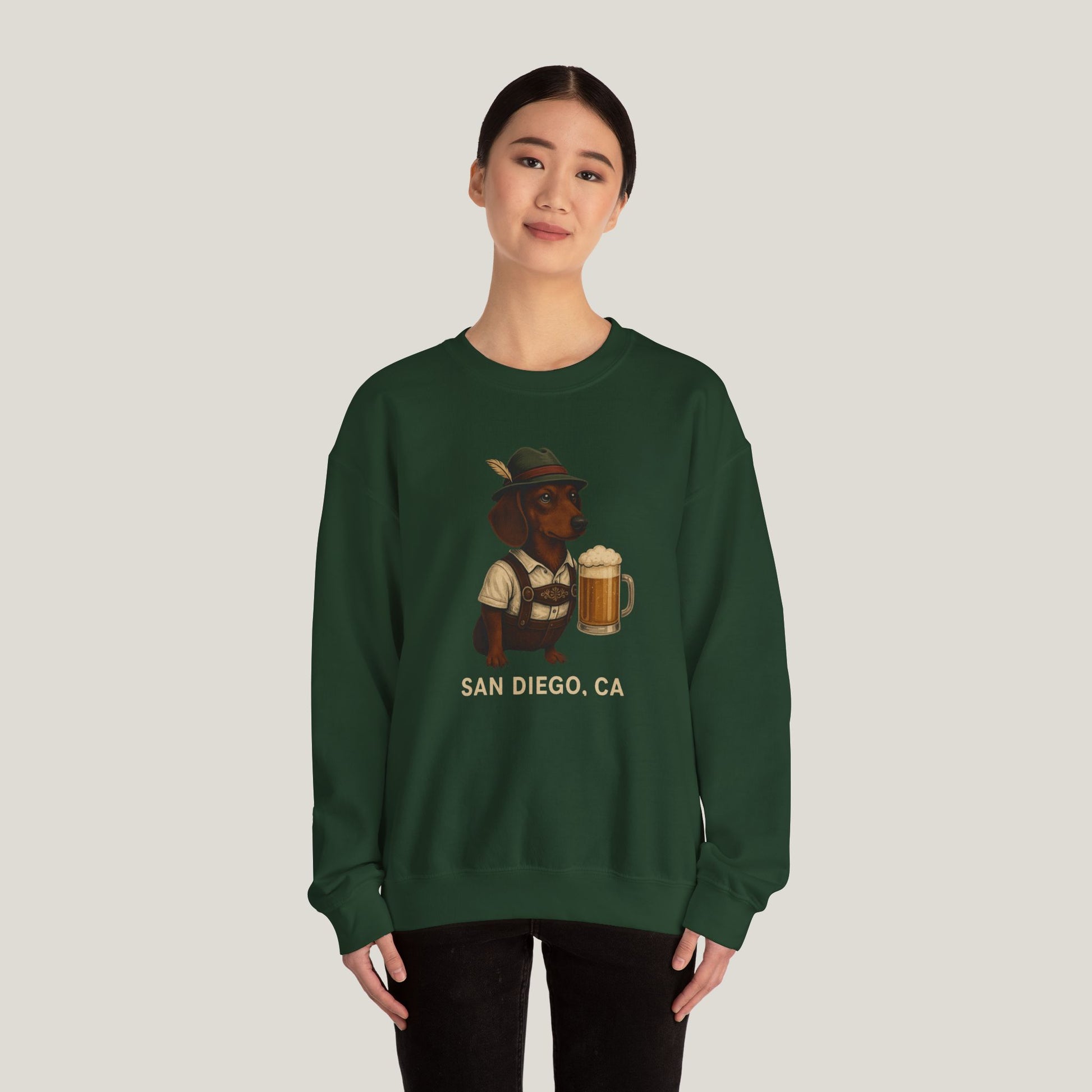 San Diego Beer Dachshund Crewneck