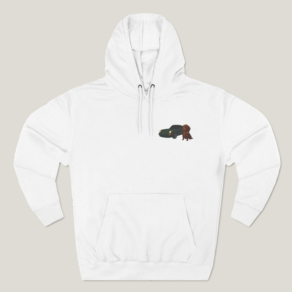 Dachshund Car Premium Hoodie