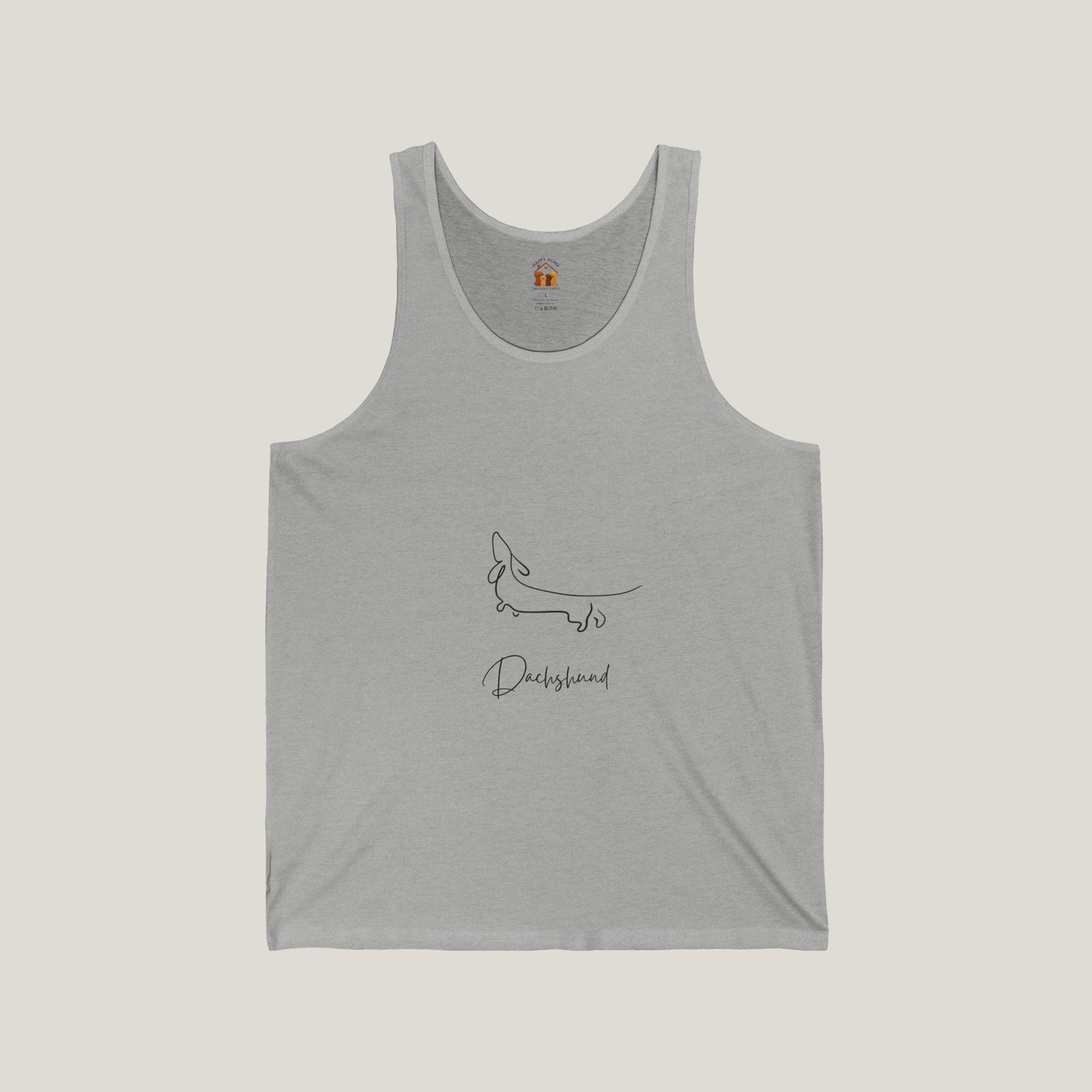 Cursive Dachshund Tank Top