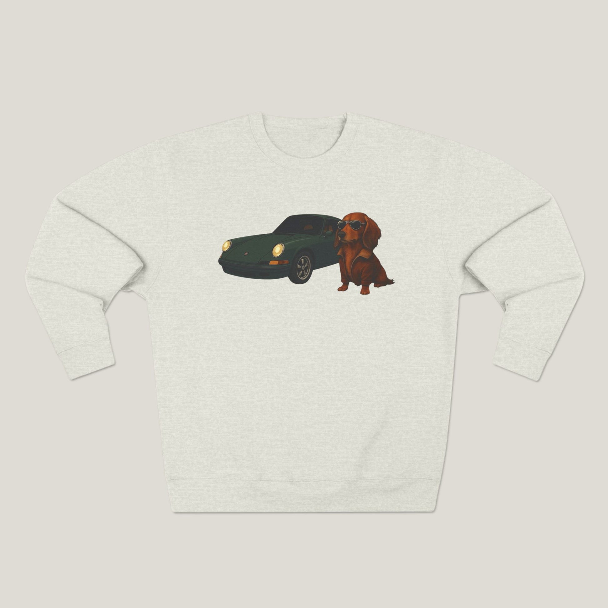 Dachshund Car Premium Crewneck